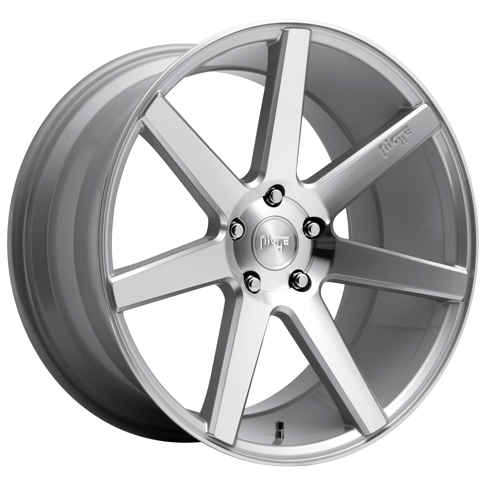 Niche 1PC M179 VERONA 20x9 Gloss Silver Machined 5x114.3 35mm