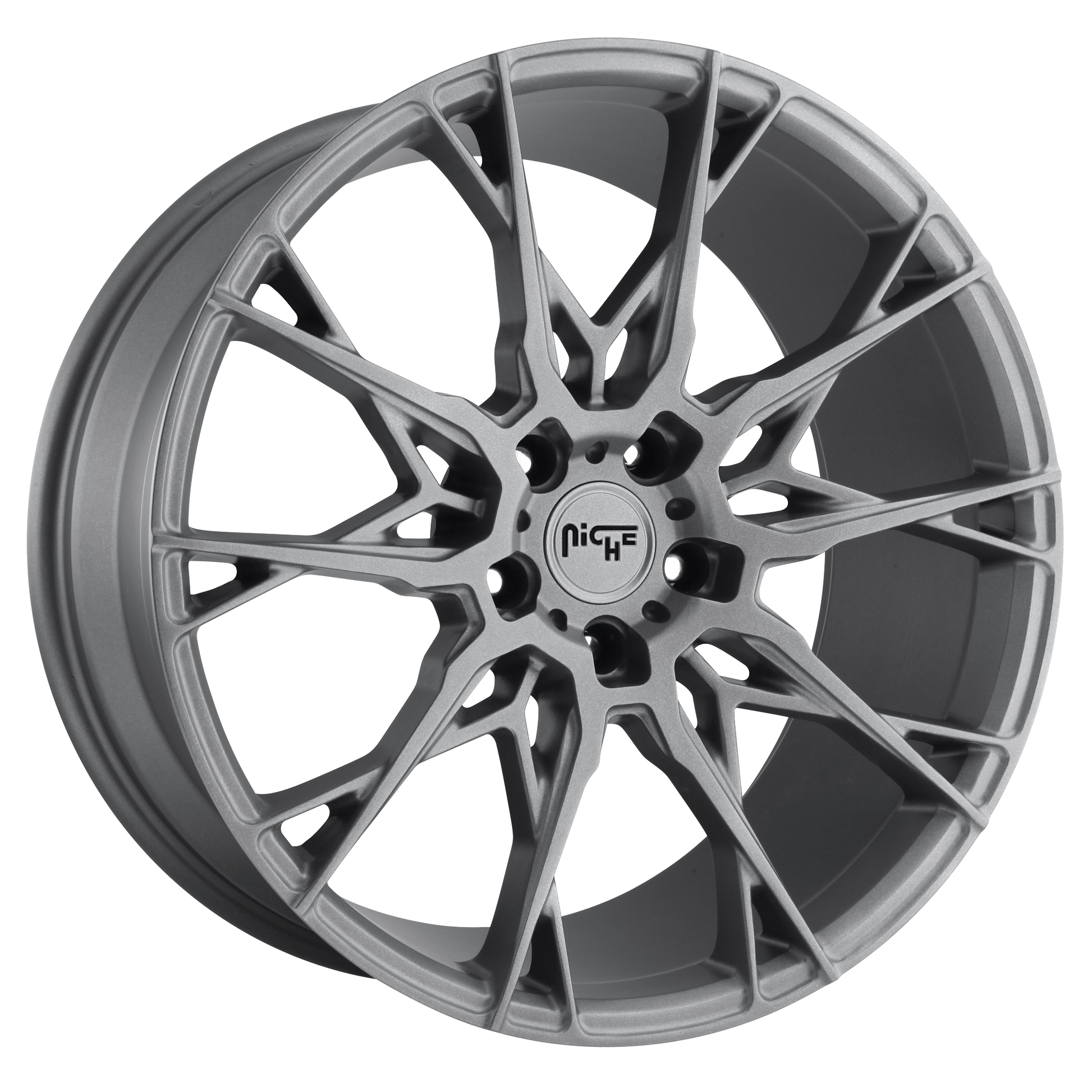 Niche 1PC M182 STACCATO 20x10 Matte Anthracite 5x114.3 40mm