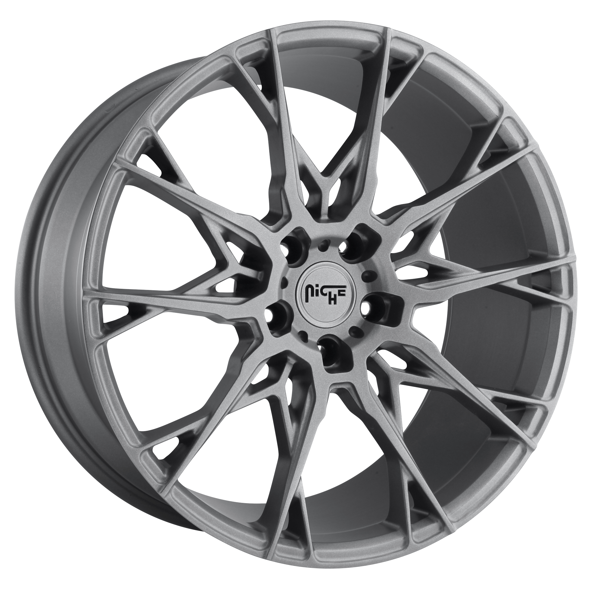 Niche 1PC M182 STACCATO 20x10 Matte Anthracite 5x114.3 40mm