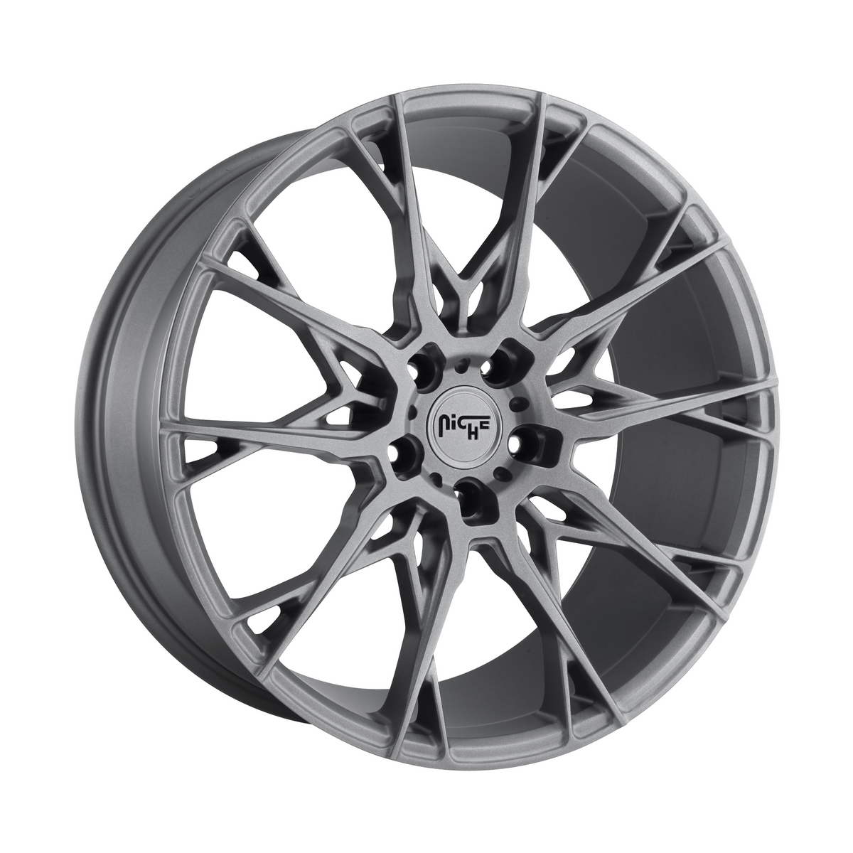 Niche 1PC M182 STACCATO 20x10 Matte Anthracite 5x114.3 40mm