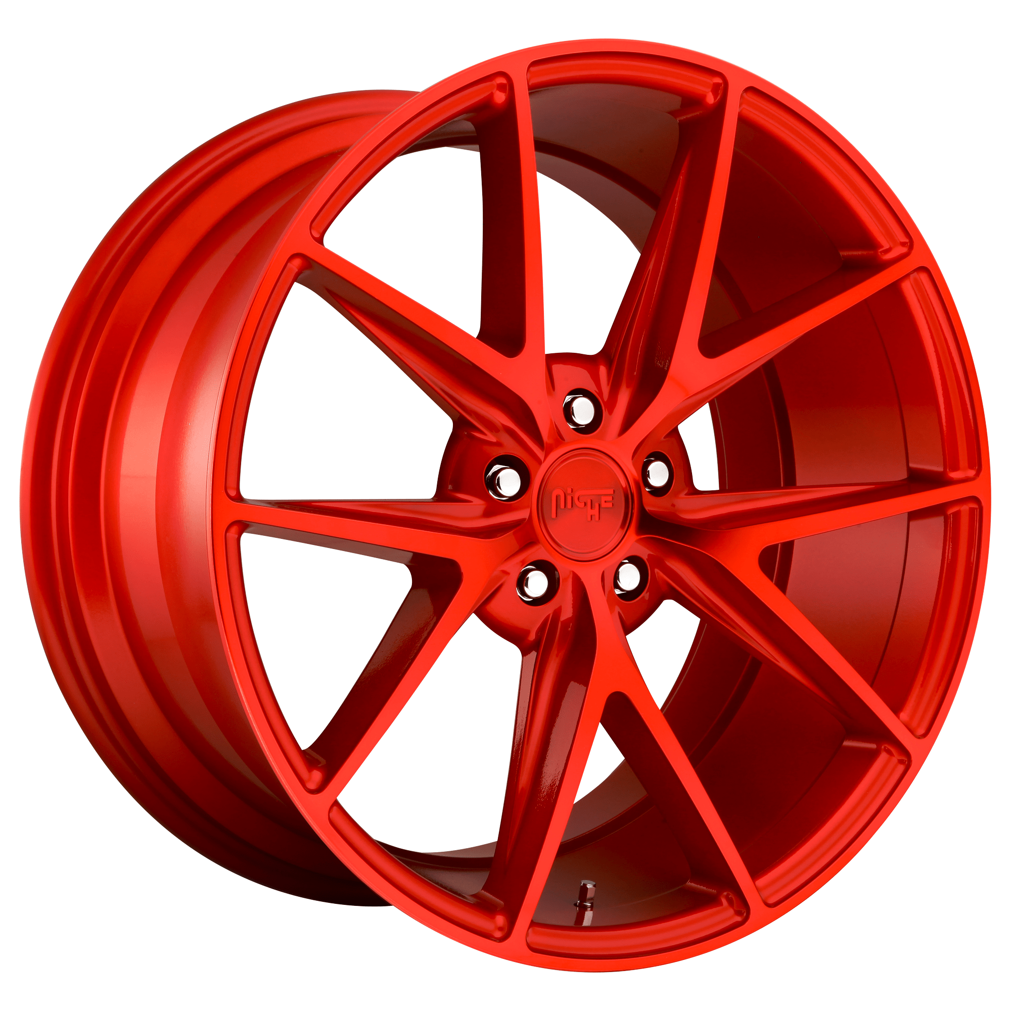 Niche 1PC M186 MISANO 19x8.5 Candy Red 5x114.3 33mm