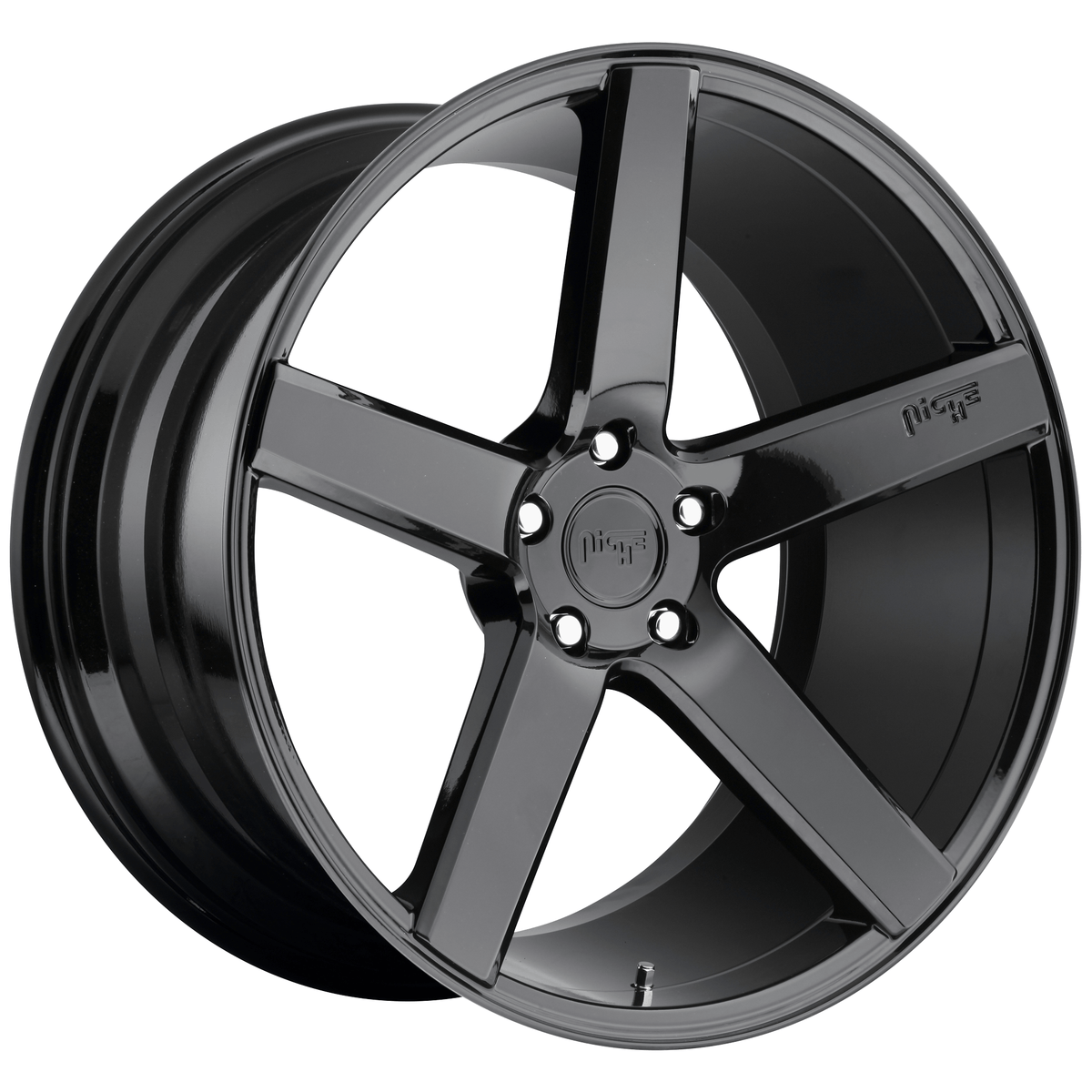 Niche 1PC M188 MILAN 20x10 Gloss Black 5x114.3 40mm