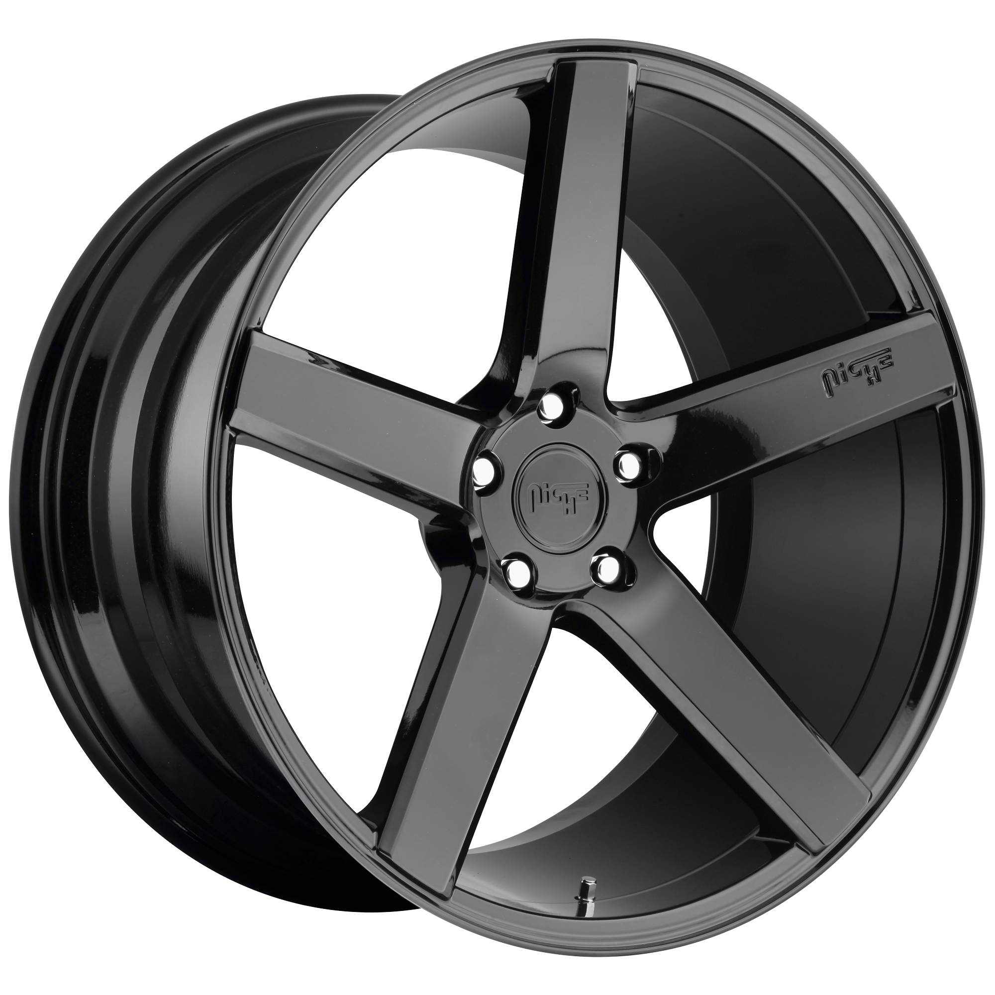 Niche 1PC M188 MILAN 20x10 Gloss Black 5x114.3 40mm