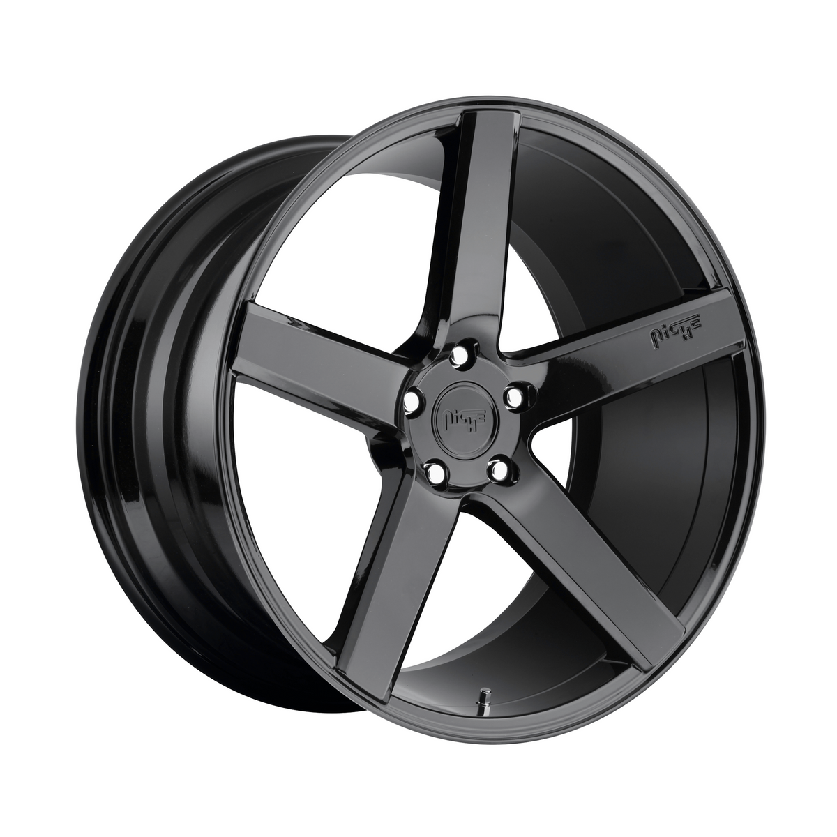 Niche 1PC M188 MILAN 20x8.5 Gloss Black 5x114.3 35mm