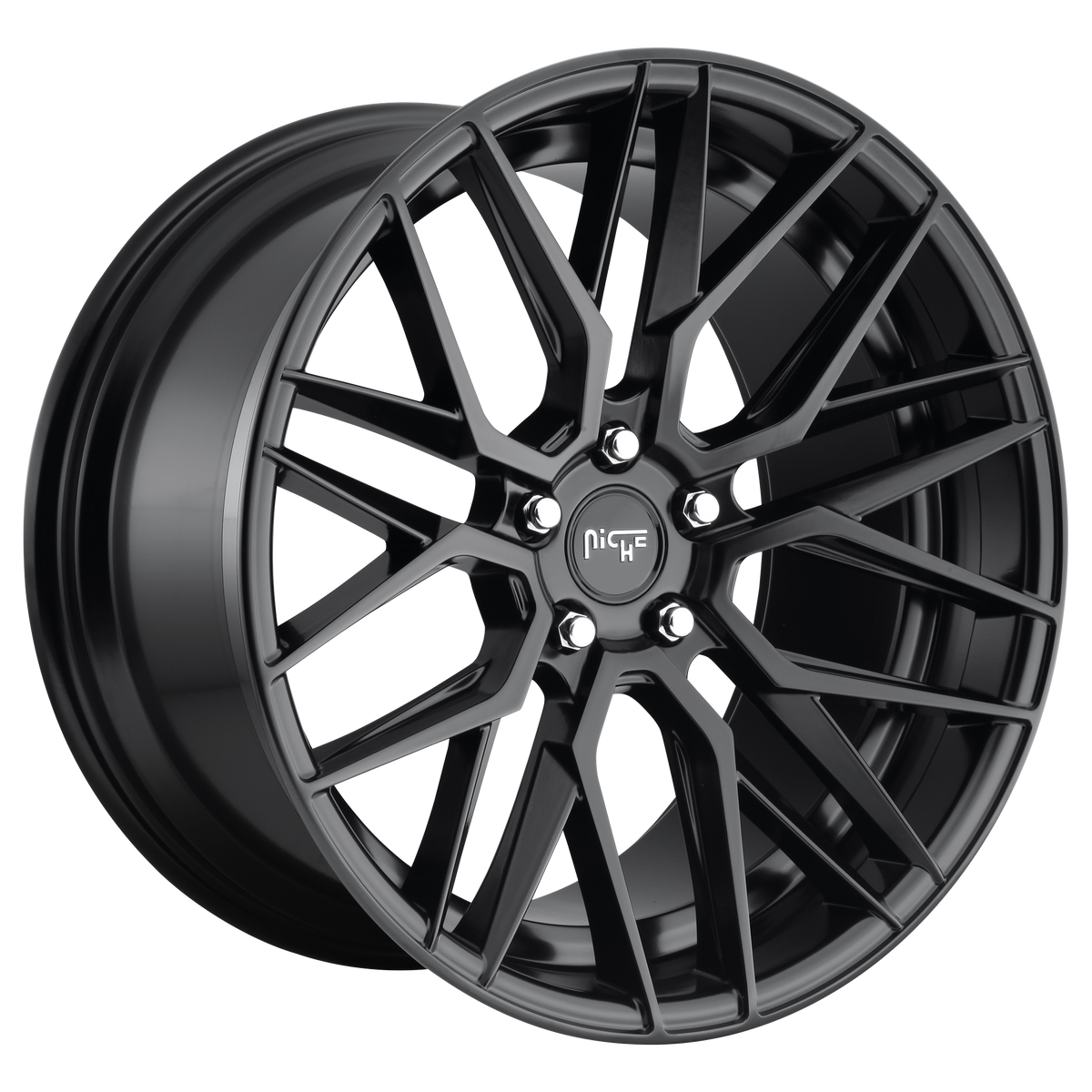 Niche 1PC M190 GAMMA 18x8 Matte Black 5x114.3 40mm