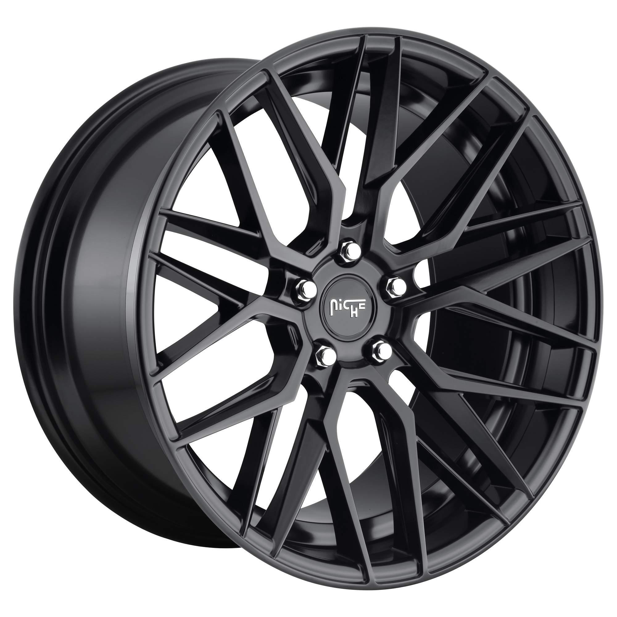 Niche 1PC M190 GAMMA 20x10.5 Matte Black 5x114.3 30mm