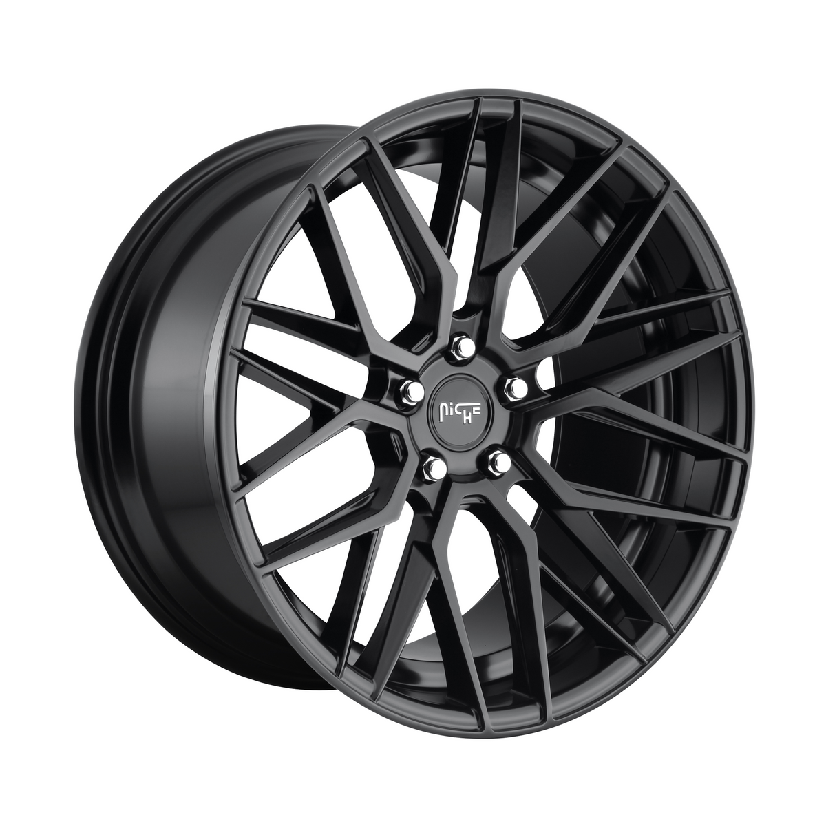 Niche 1PC M190 GAMMA 20x10.5 Matte Black 5x114.3 30mm