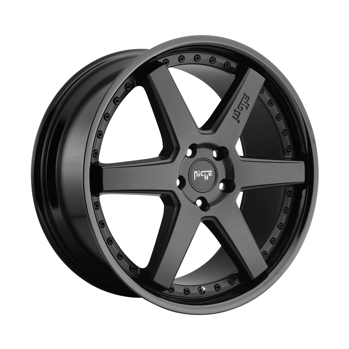 Niche 1PC M192 ALTAIR 19x10 Gloss Black Matte Black 5x114.3 40mm