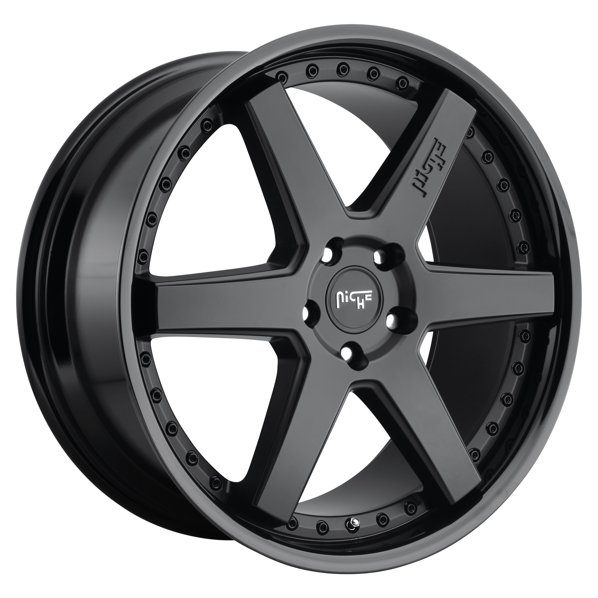 Niche 1PC M192 ALTAIR 20x9 Gloss Black Matte Black 5x114.3 35mm