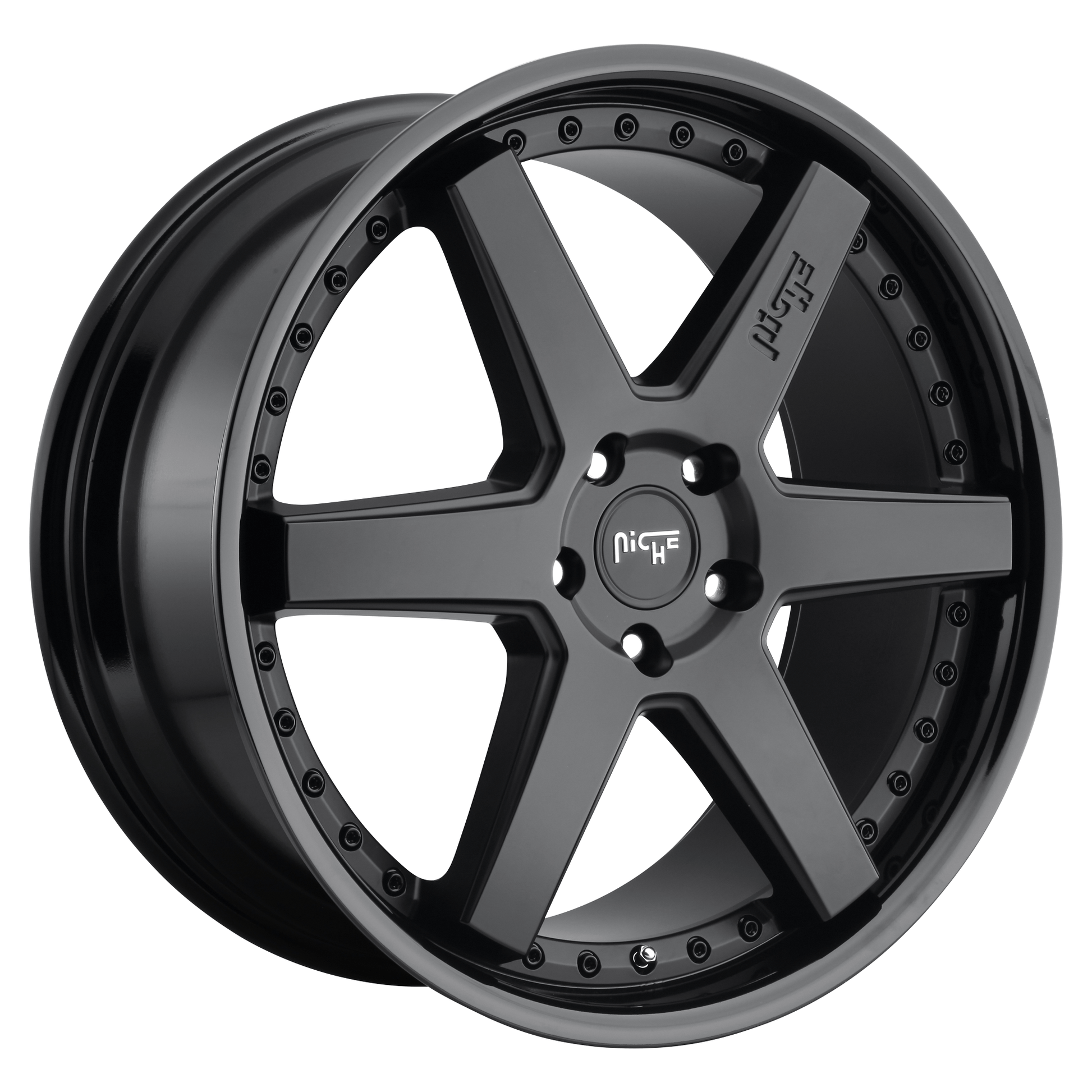 Niche 1PC M192 ALTAIR 18x9.5 Gloss Black Matte Black 5x114.3 35mm