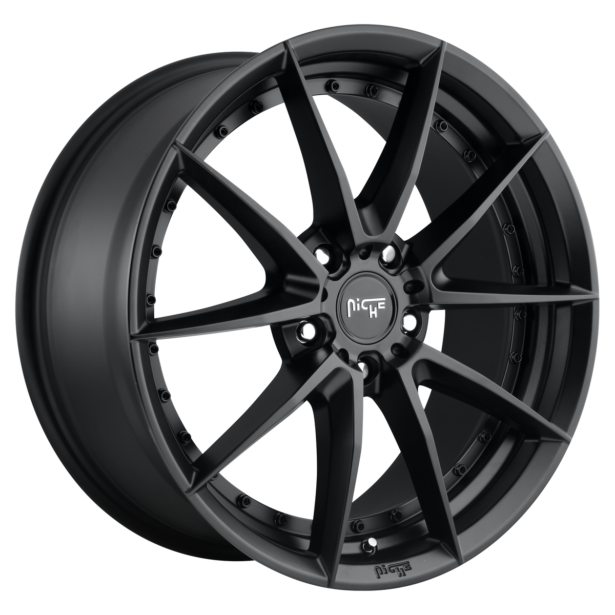 Niche 1PC M196 SECTOR 20x10.5 Matte Black 5x114.3 40mm