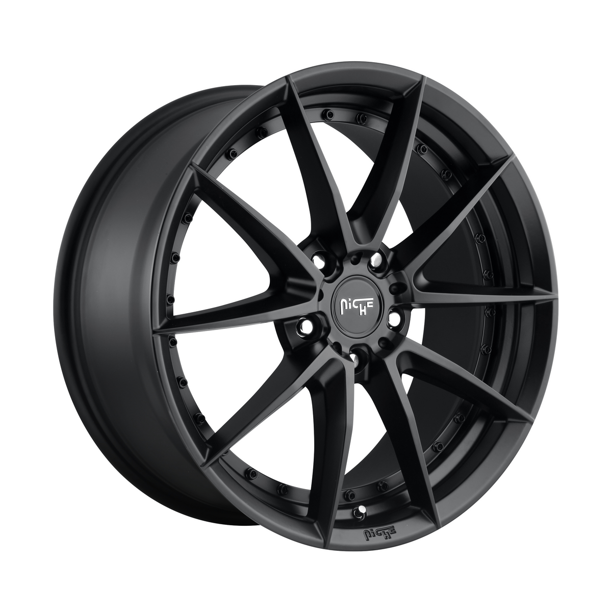 Niche 1PC M196 SECTOR 19x8.5 Matte Black 5x114.3 42mm