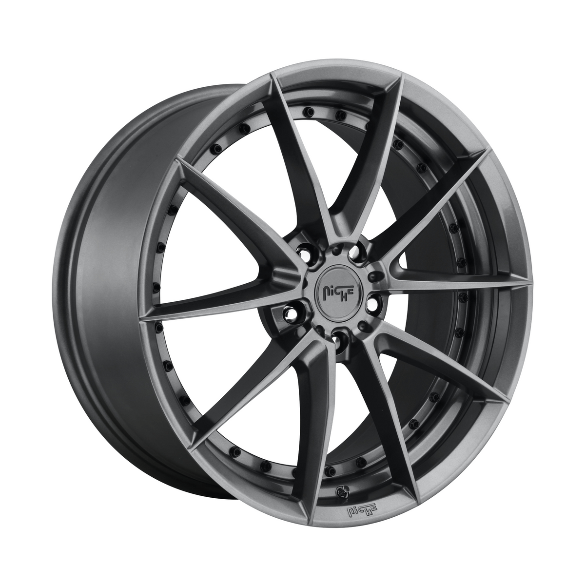 Niche 1PC M197 SECTOR 20x10.5 Gloss Anthracite 5x114.3 40mm