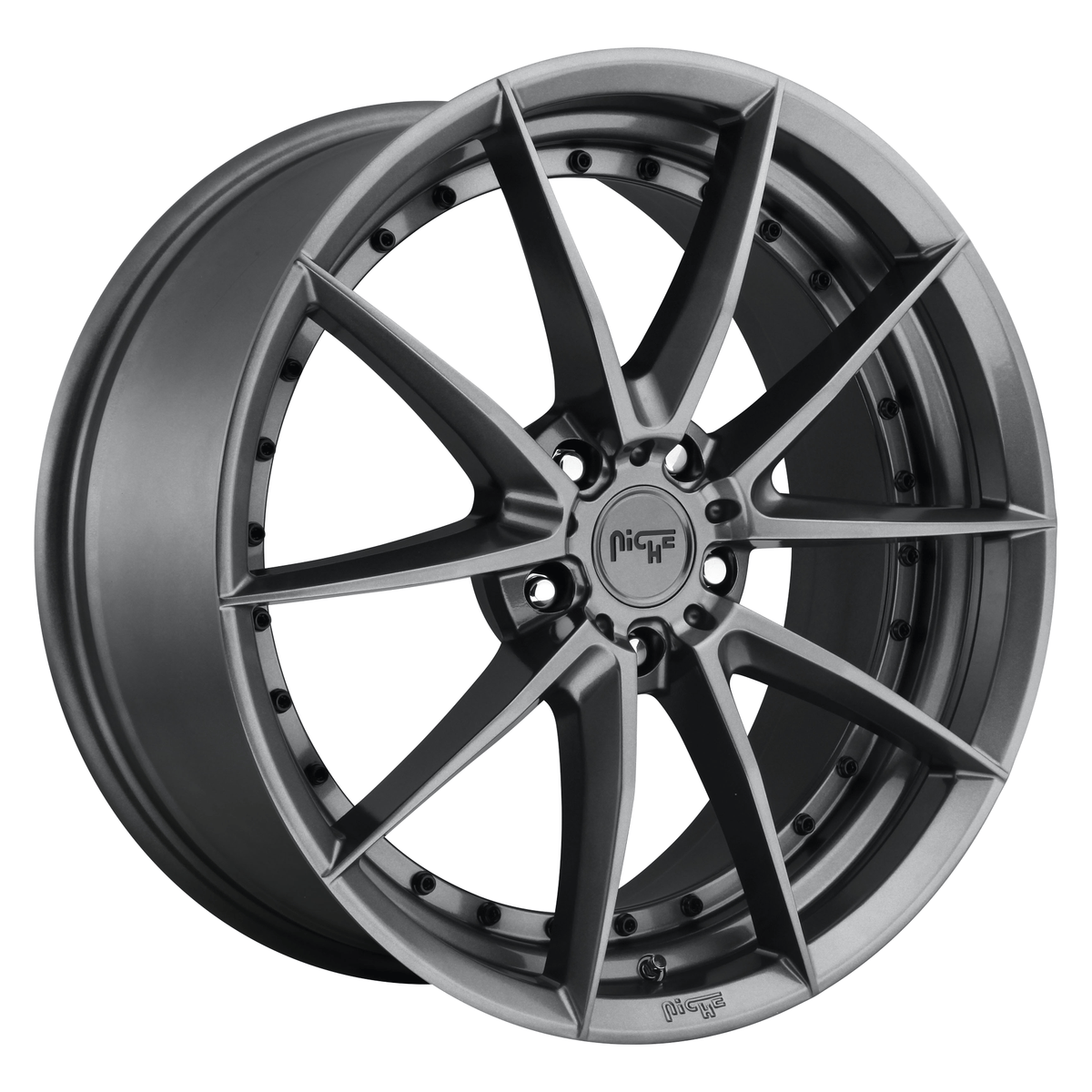 Niche 1PC M197 SECTOR 19x8.5 Gloss Anthracite 5x114.3 42mm