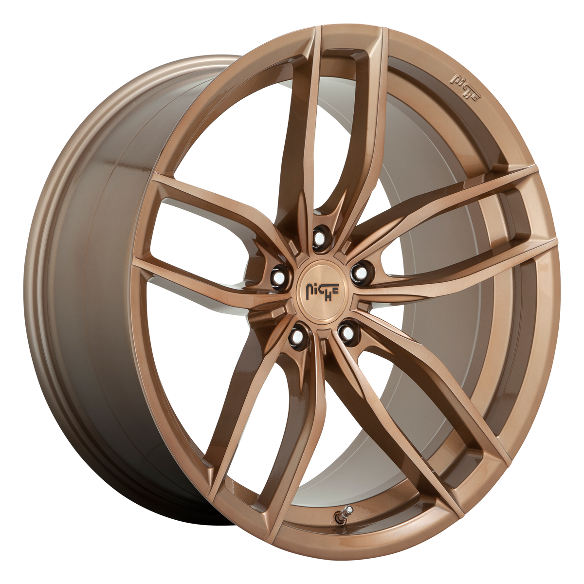 Niche 1PC M202 VOSSO 20x9 Glossy Bronze Brushed 5x114.3 35mm