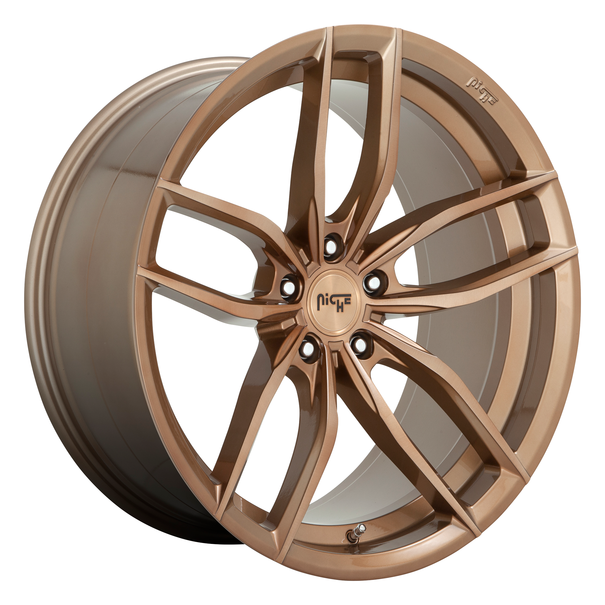 Niche 1PC M202 VOSSO 20x9 Glossy Bronze Brushed 5x114.3 35mm