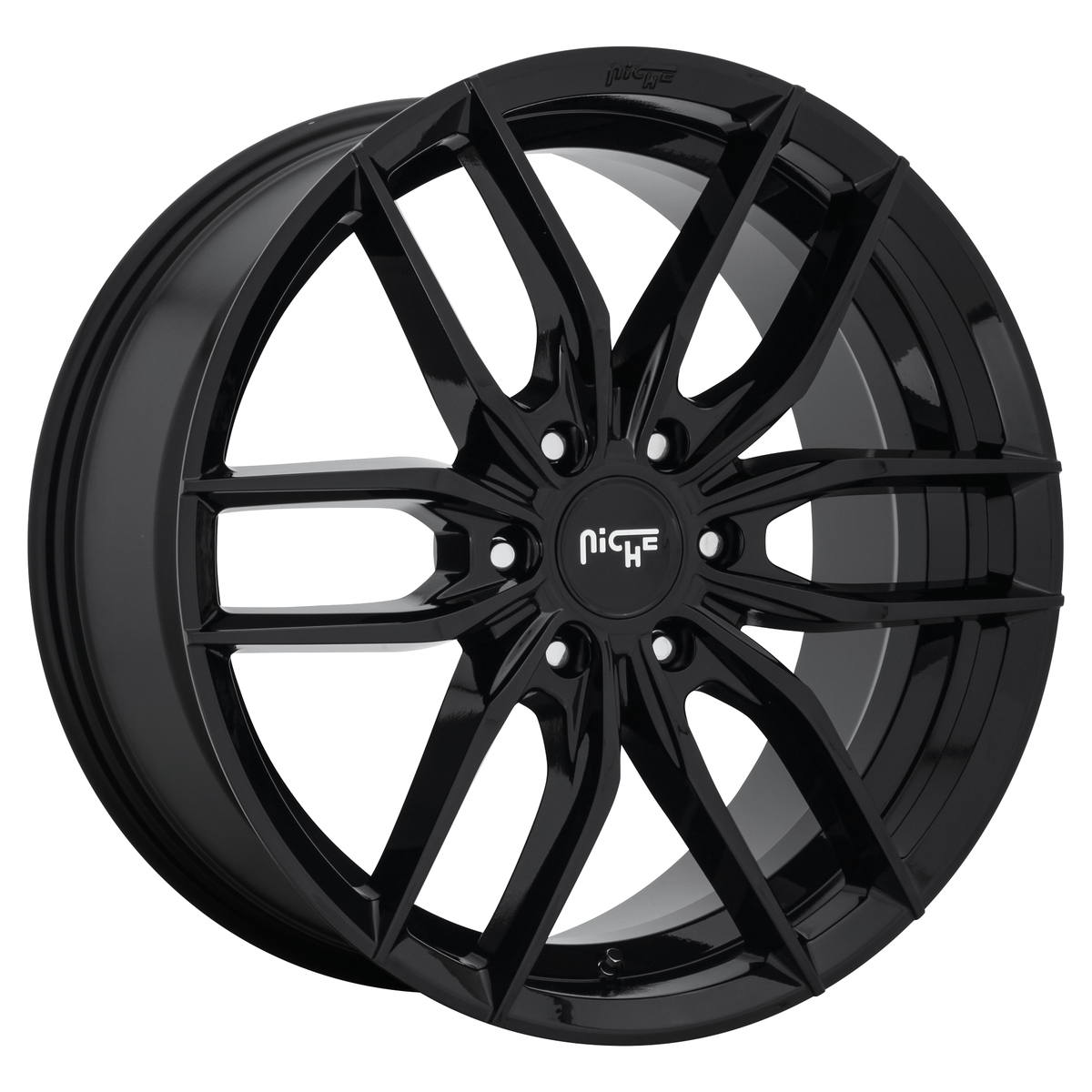 Niche 1PC M209 VOSSO 22x9.5 Gloss Black 6x135 30mm