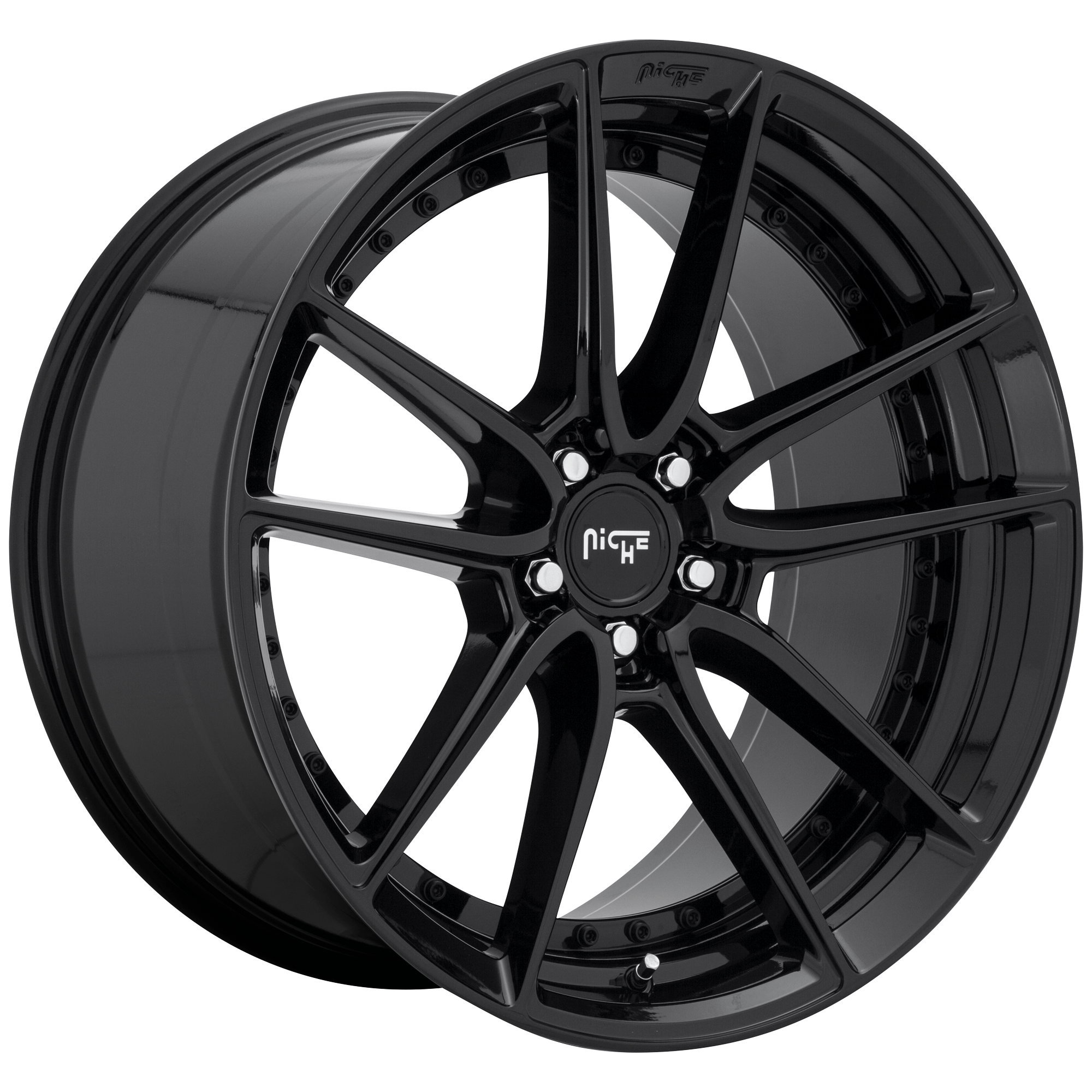 Niche 1PC M223 DFS 19x8.5 Gloss Black 5x114.3 35mm