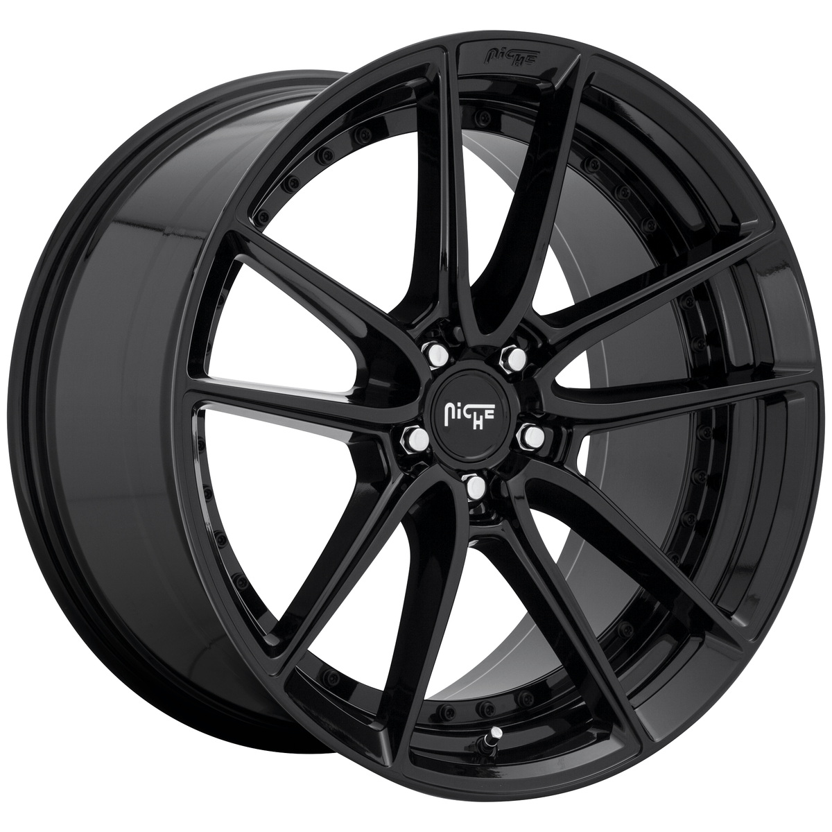 Niche 1PC M223 DFS 18x8 Gloss Black 5x114.3 30mm