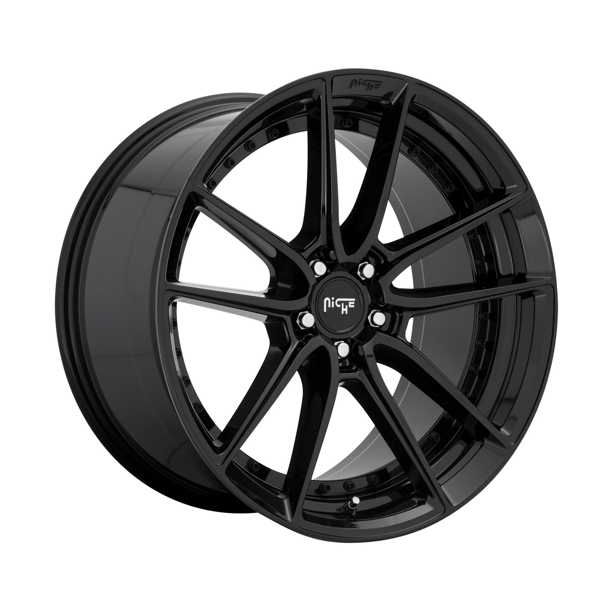 Niche 1PC M223 DFS 18x8 Gloss Black 5x114.3 40mm