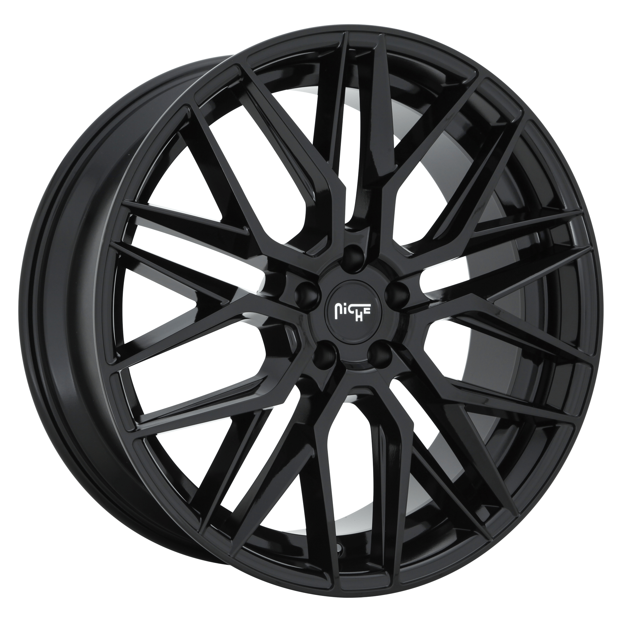 Niche 1PC M224 GAMMA 18x8 Gloss Black 5x114.3 40mm