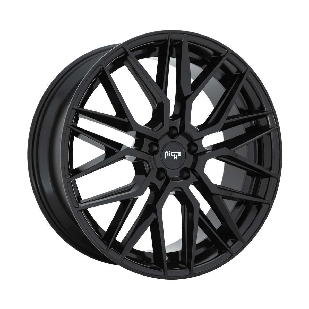 Niche 1PC M224 GAMMA 20x10.5 Gloss Black 5x114.3 40mm