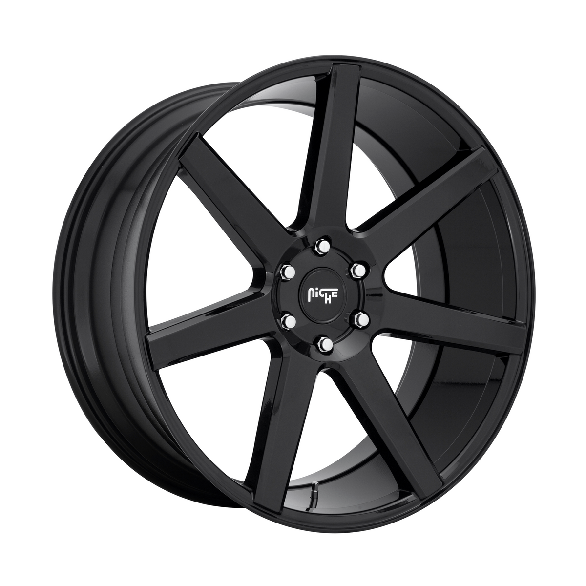 Niche 1PC M230 FUTURE 22x9.5 Gloss Black 6x135 30mm