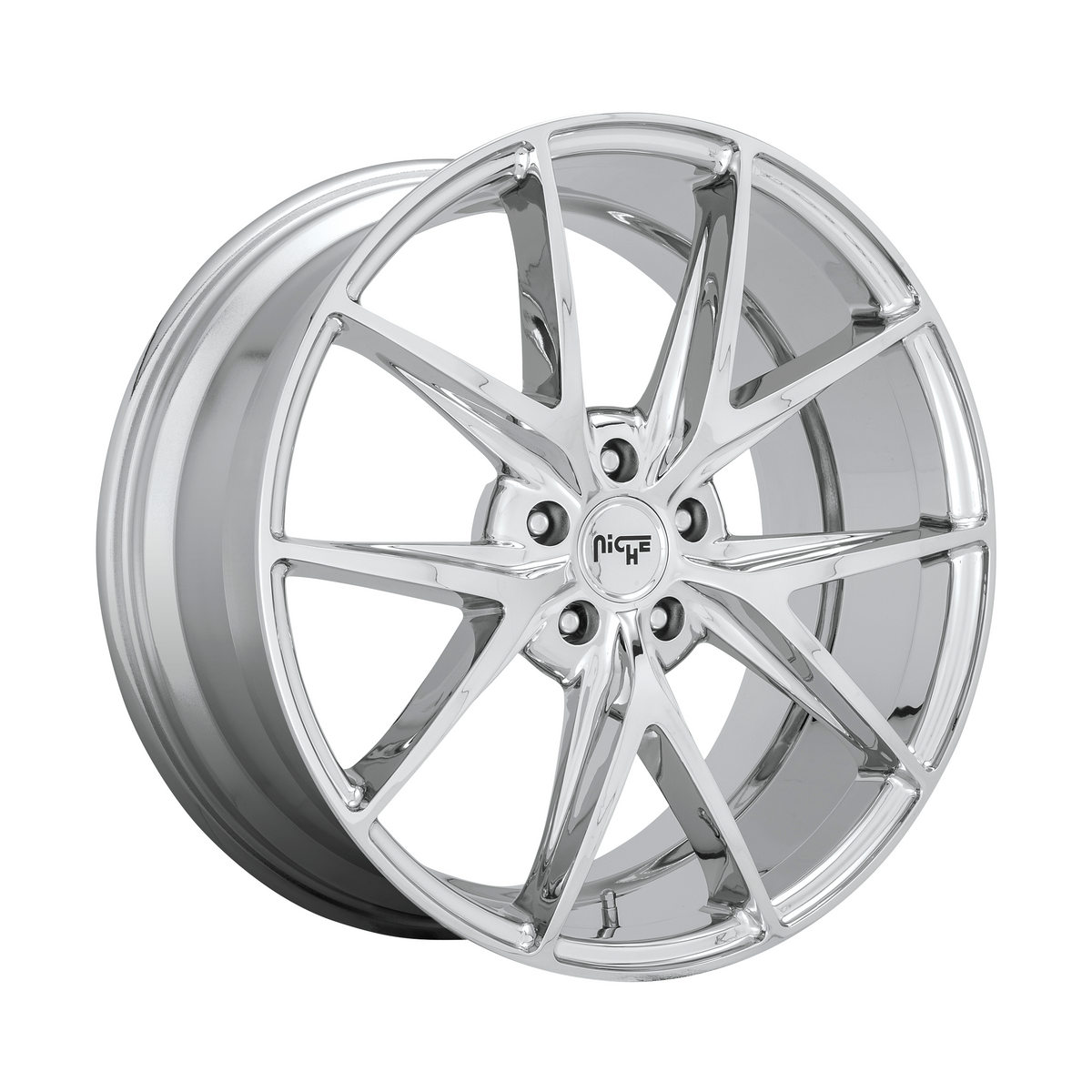 Niche 1PC M248 MISANO 20x9 Chrome 5x114.3 35mm