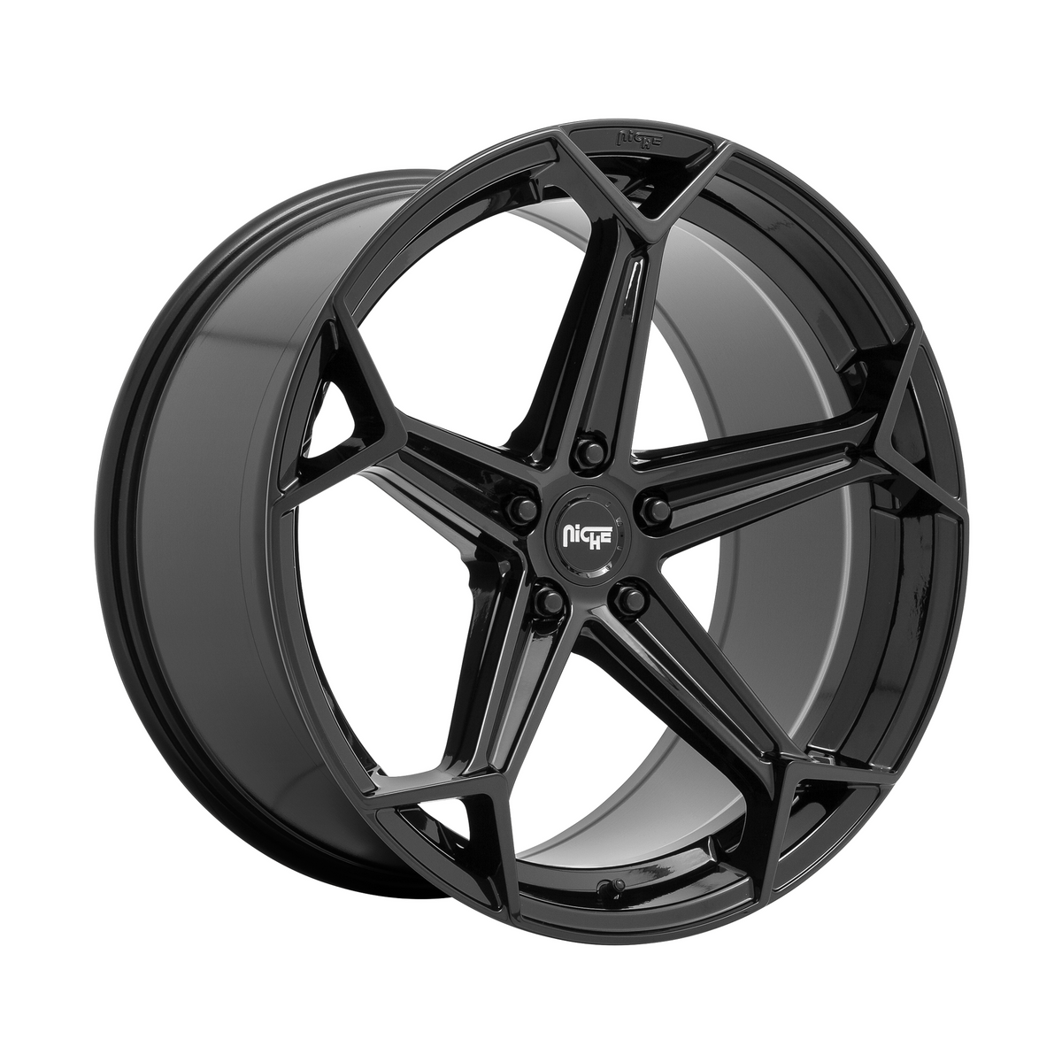 Niche 1PC N258 ARROW 20x9 Gloss Black 5x114.3 25mm