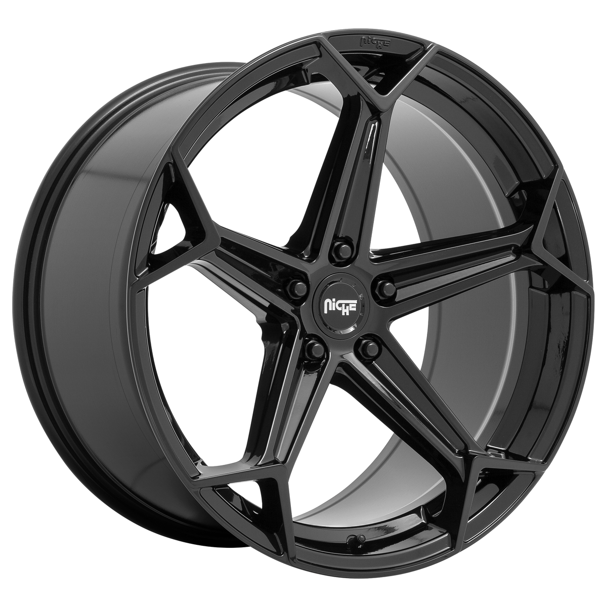 Niche 1PC N258 ARROW 20x10.5 Gloss Black 5x114.3 30mm