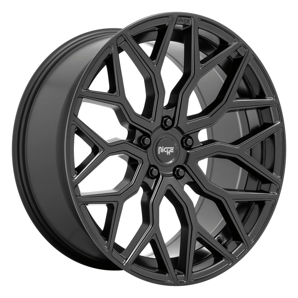 Niche 1PC M261 MAZZANTI 20x10.5 Matte Black 5x114.3 40mm