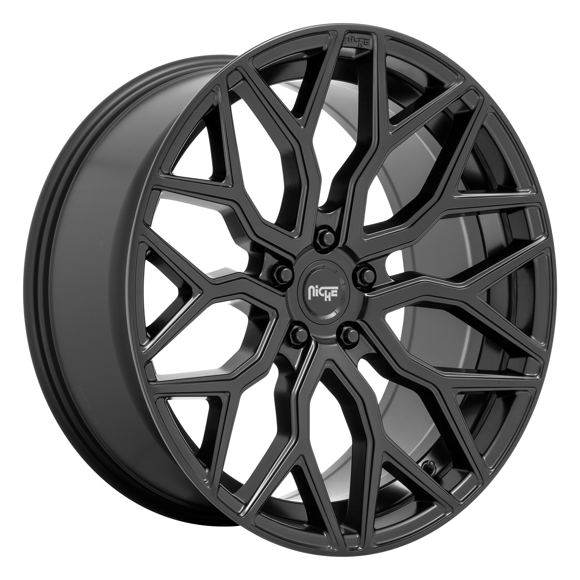 Niche 1PC M261 MAZZANTI 20x9 Matte Black 5x114.3 35mm