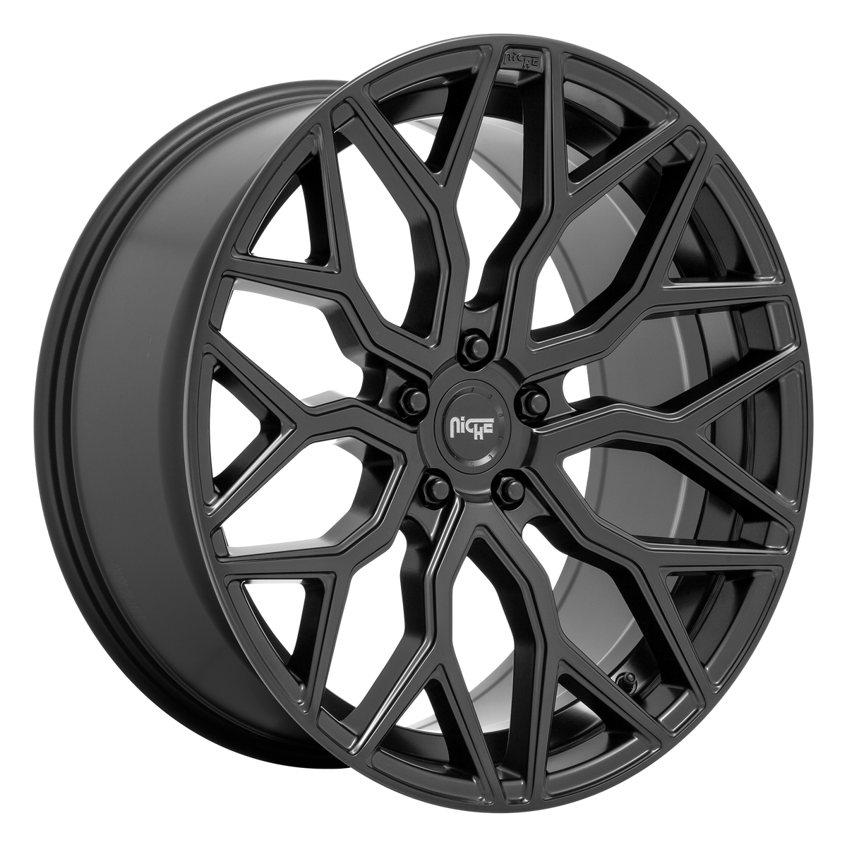 Niche 1PC M261 MAZZANTI 20x9 Matte Black 5x114.3 35mm