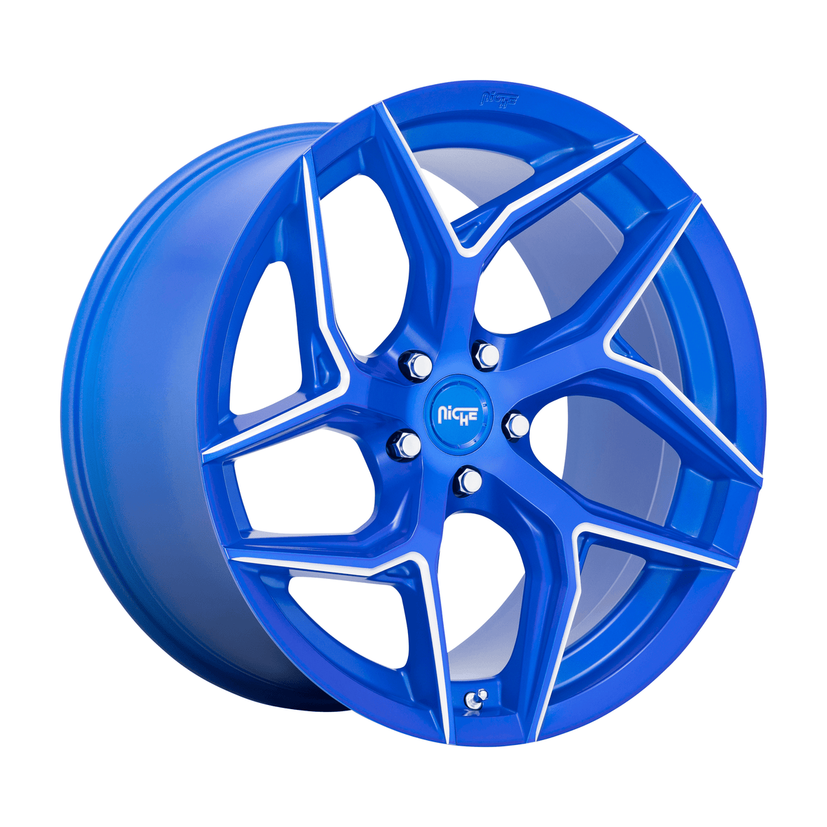 Niche 1PC M268 TORSION 20x9 Anodized Blue Milled 5x114.3 35mm