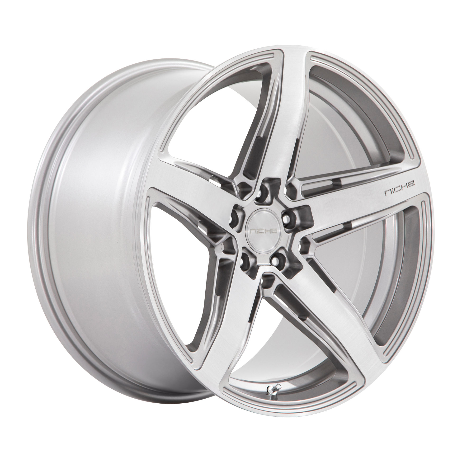 Niche 1PC M270 TERAMO 18x8 Anthracite Brushed Face Tint 5x114.3 40mm