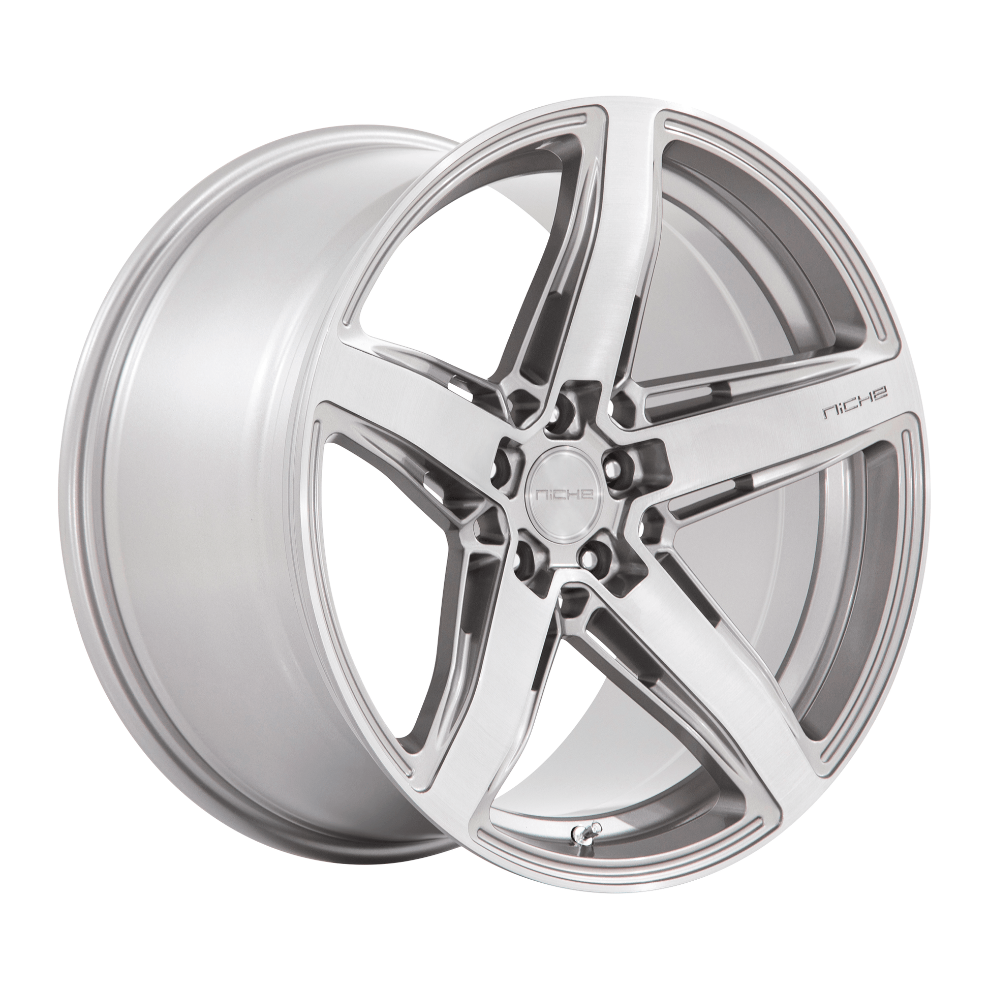 Niche 1PC M270 TERAMO 18x8 Anthracite Brushed Face Tint 5x114.3 30mm