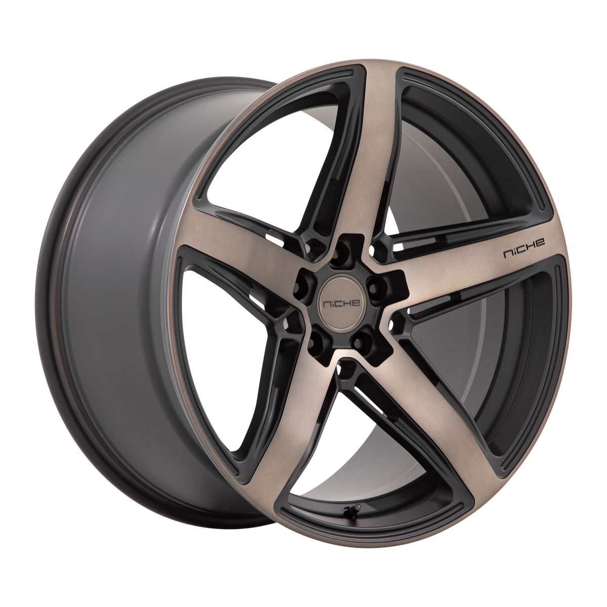 Niche 1PC M271 TERAMO 20x11 Matte Black W Double Dark Tint 5x114.3 45mm