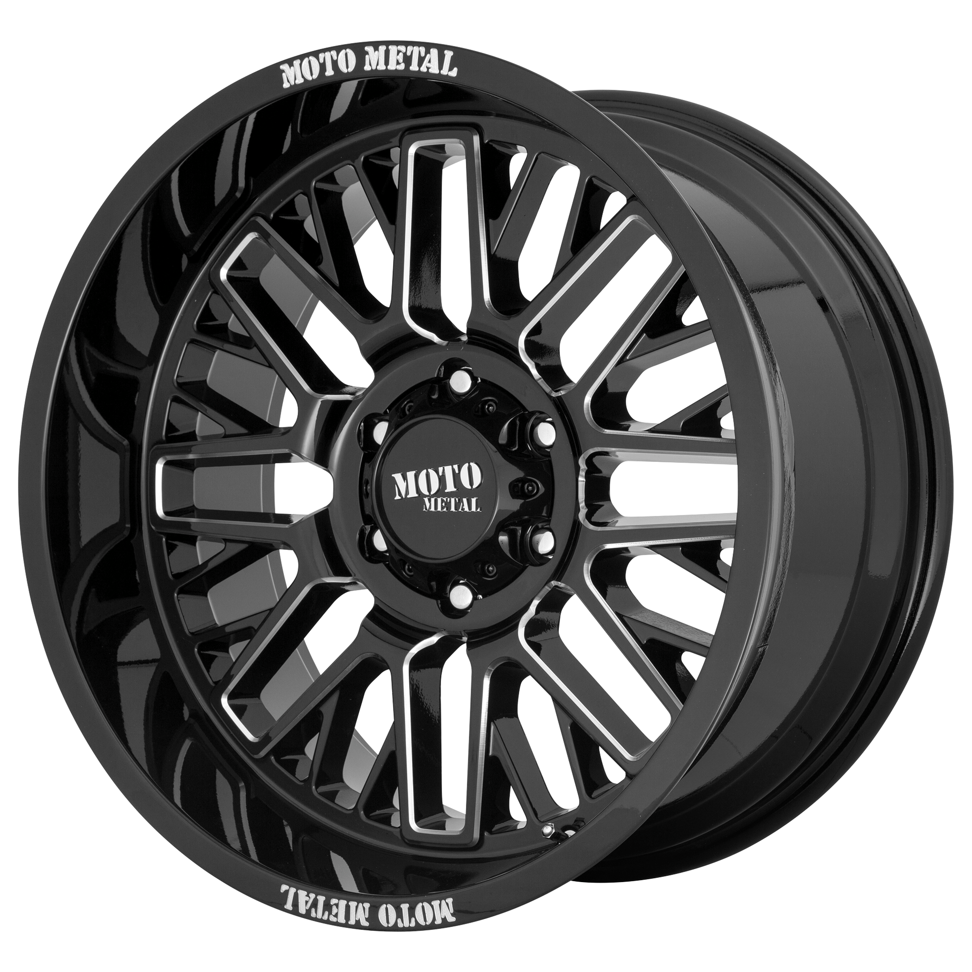Moto Metal MO802 WARLOCK 20x9 Gloss Black Milled 6x135 18mm