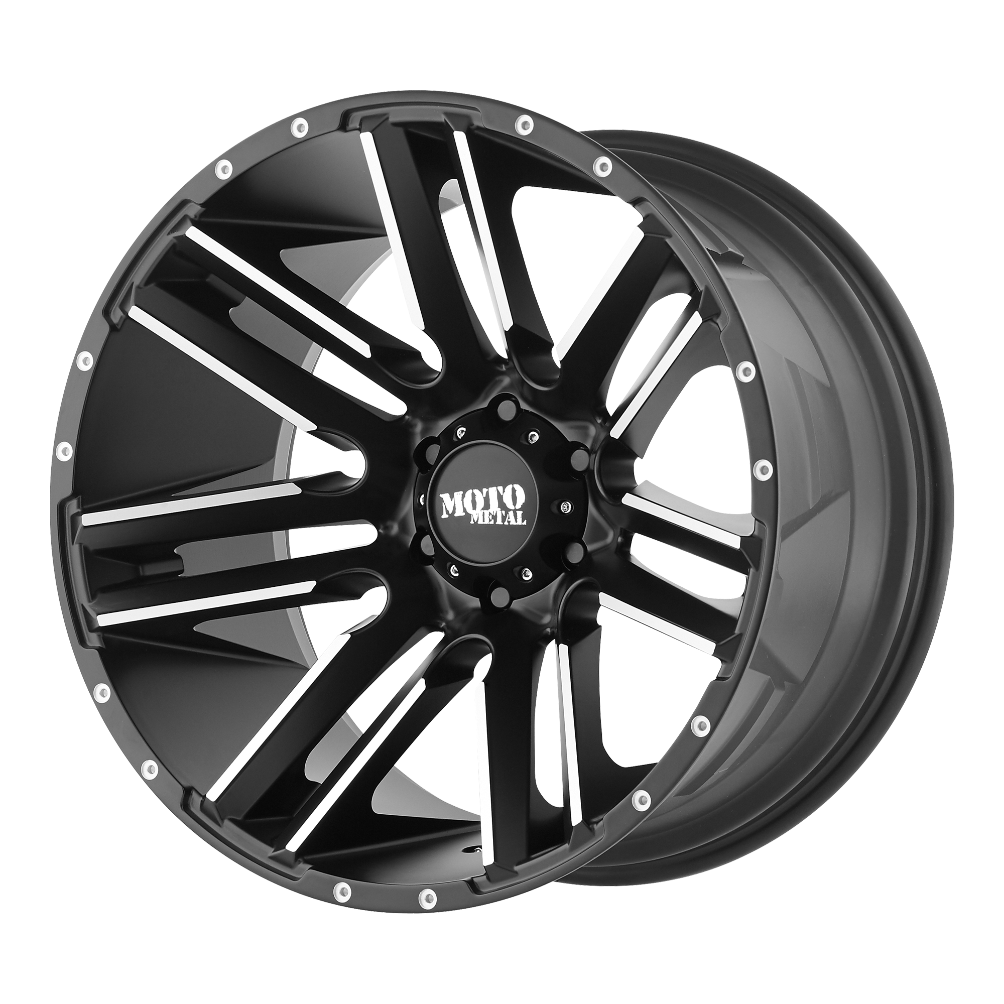 Moto Metal MO978 RAZOR 18x9 Satin Black Machined 6x135 18mm