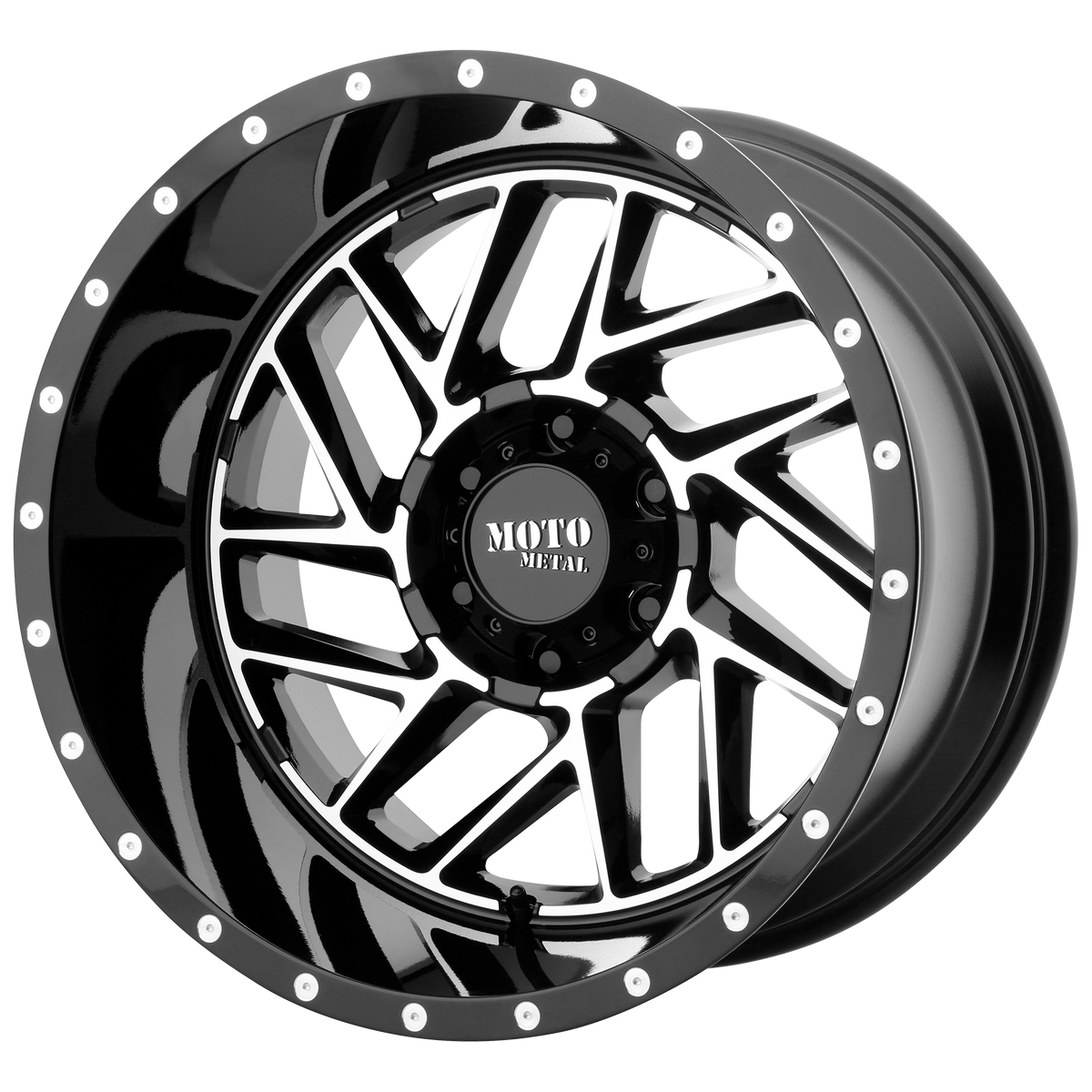 Moto Metal MO985 BREAKOUT 20x9 Gloss Black Machined 6x135 18mm