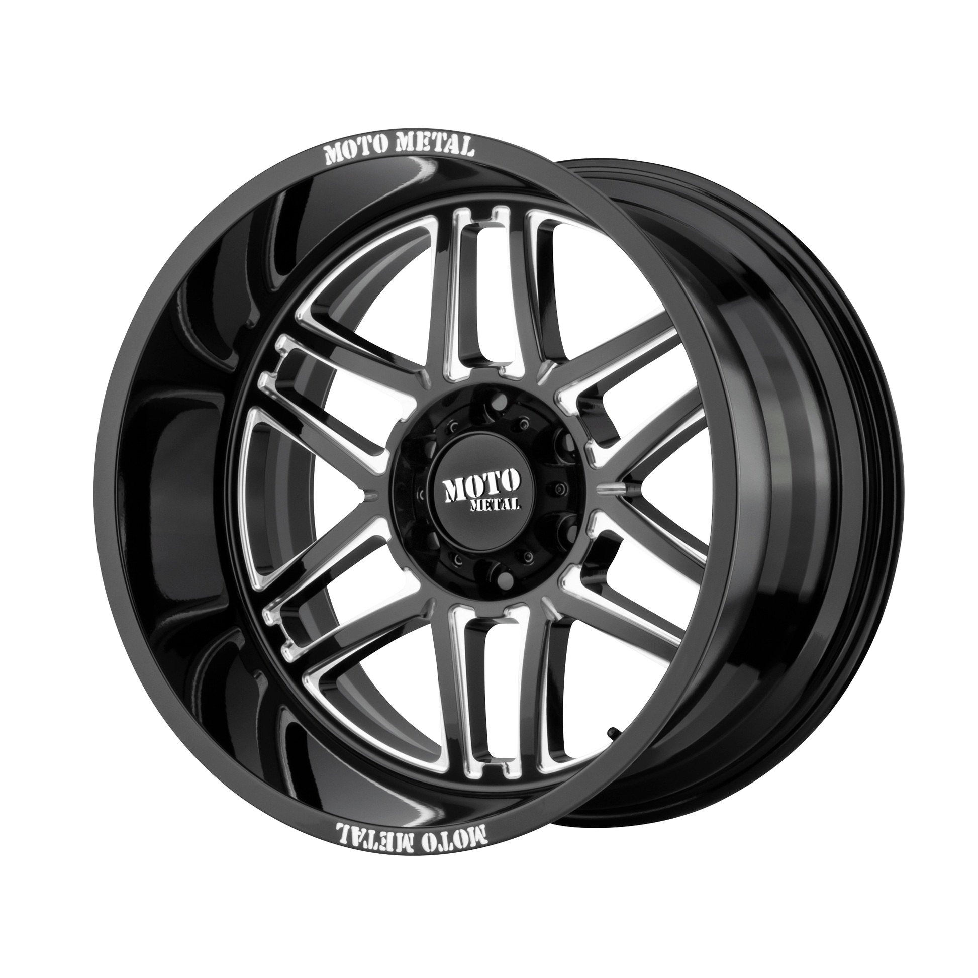 Moto Metal MO992 FOLSOM 20x9 Gloss Black Milled 6x135 18mm