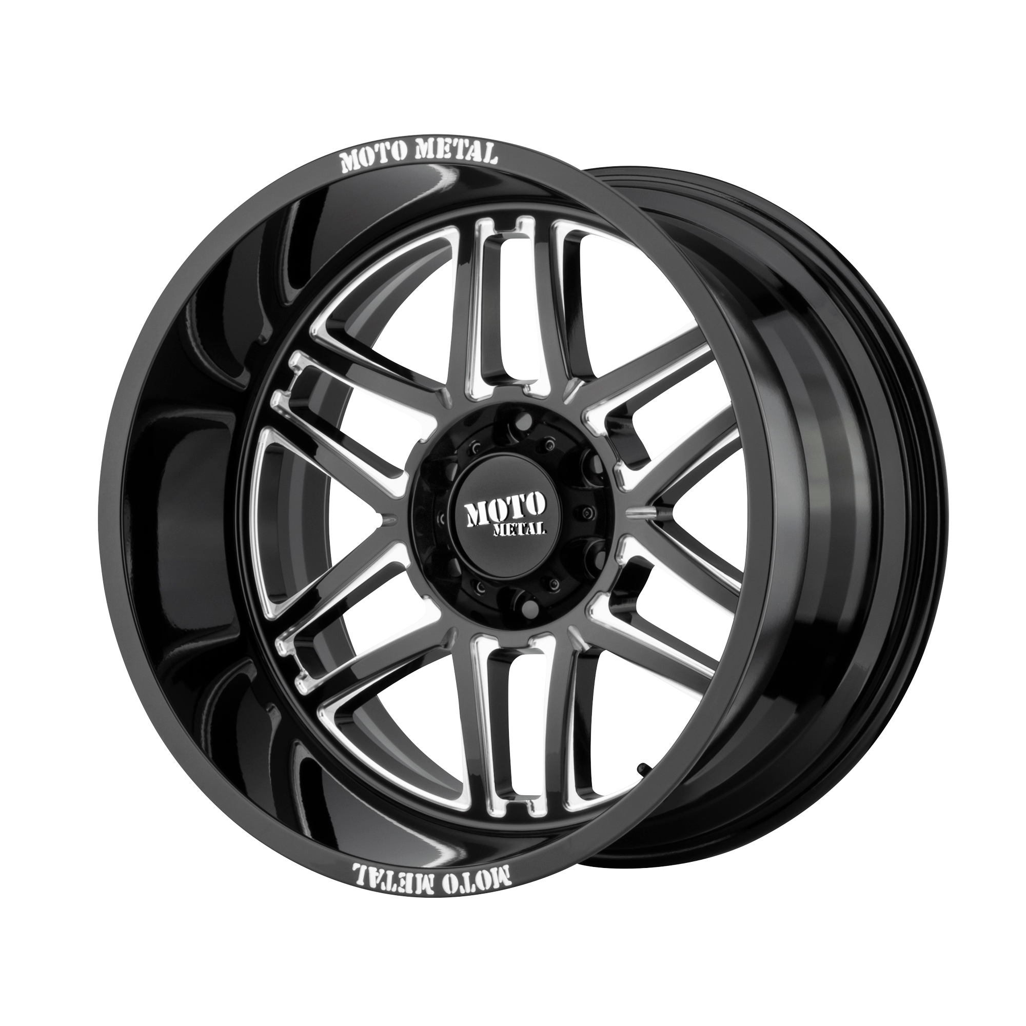 Moto Metal MO992 FOLSOM 20x9 Gloss Black Milled 6x135 18mm