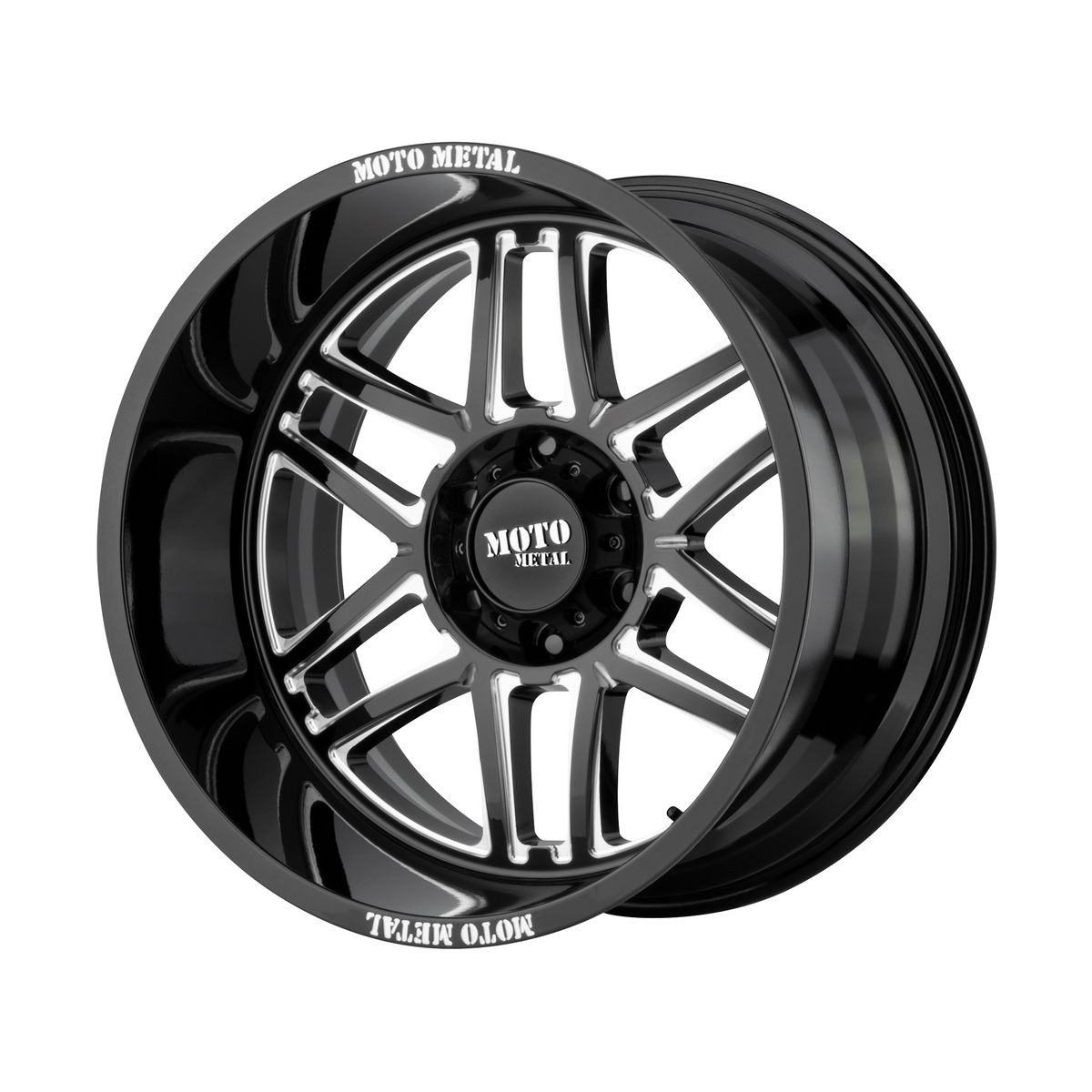 Moto Metal MO992 FOLSOM 20x9 Gloss Black Milled 6x135 18mm
