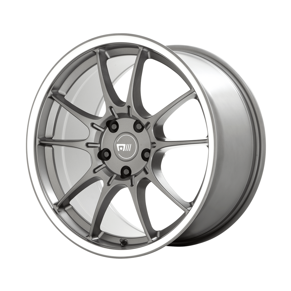 Motegi MR152 SS5 17x8 Gunmetal W/ Machined Lip 5x114.3 45mm