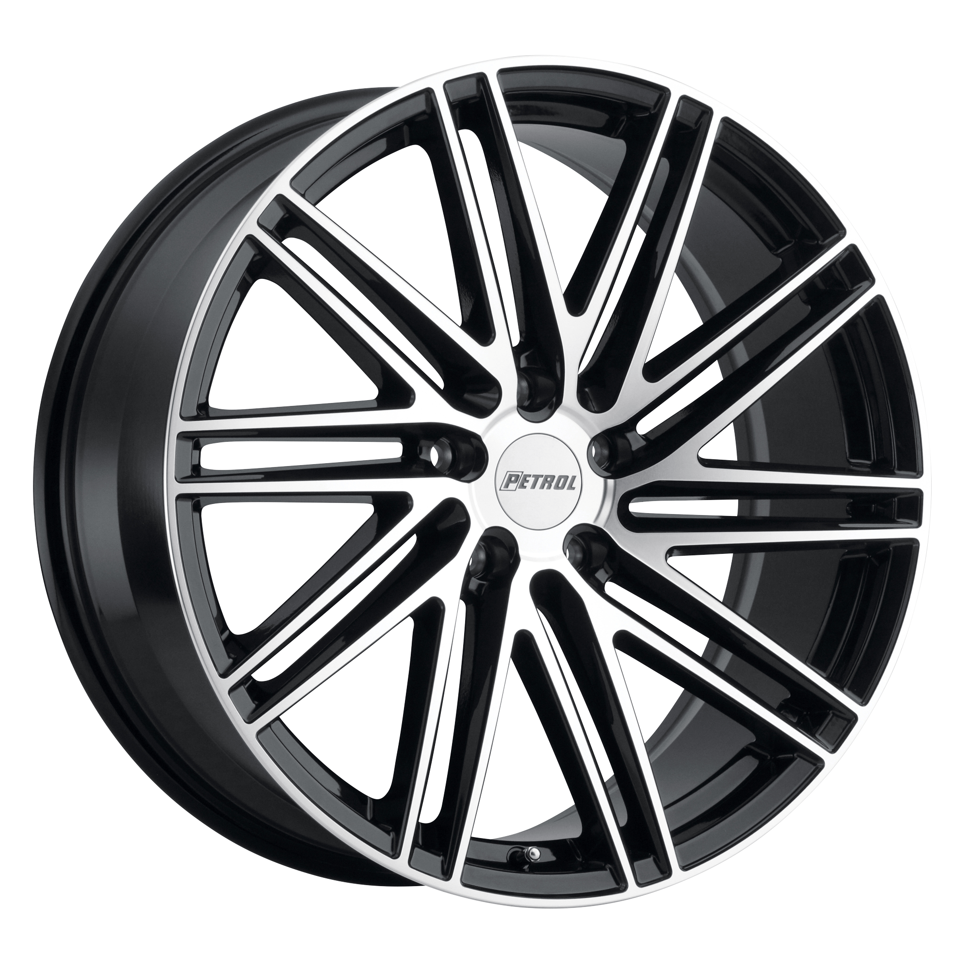 Petrol P1C 20x8.5 Gloss Black W/ Mach Cut Face 5x114.3 40mm