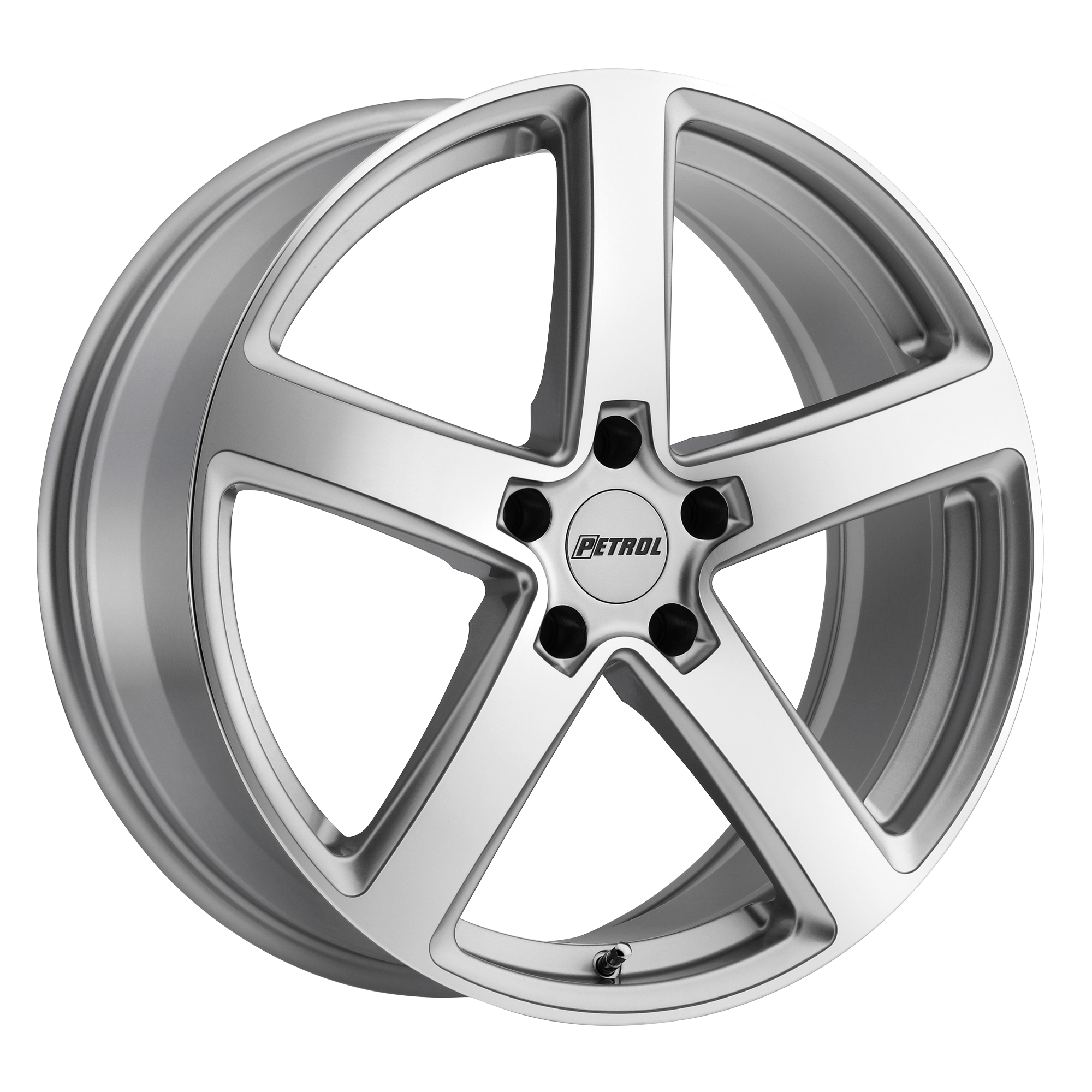 Petrol P2A 19x8 Silver W/ Machined Cut Face 5x114.3 40mm