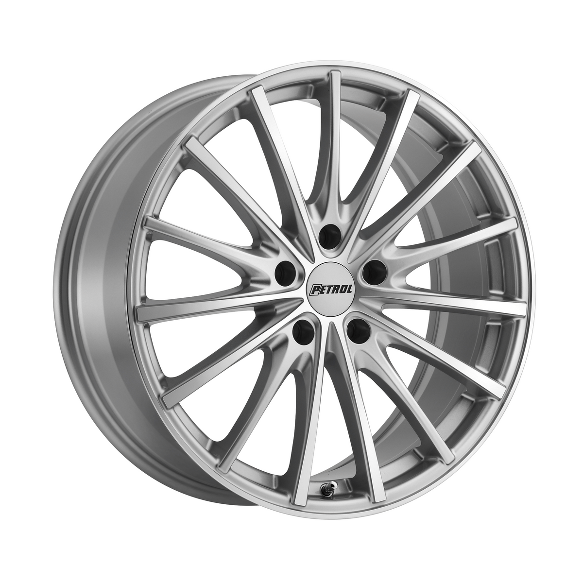Petrol P3A 19x8 Silver W/ Machined Cut Face 5x114.3 40mm