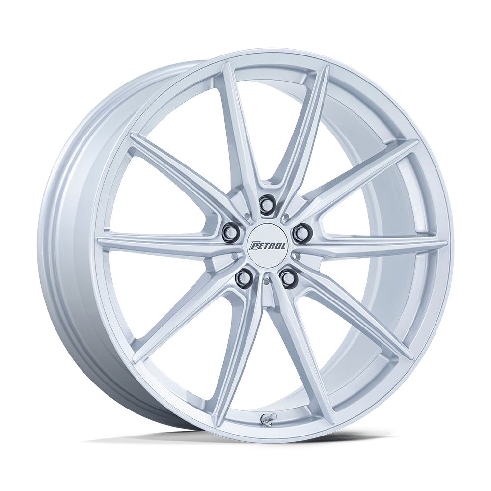 Petrol P4B 20x8.5 Gloss Silver 5x114.3 40mm