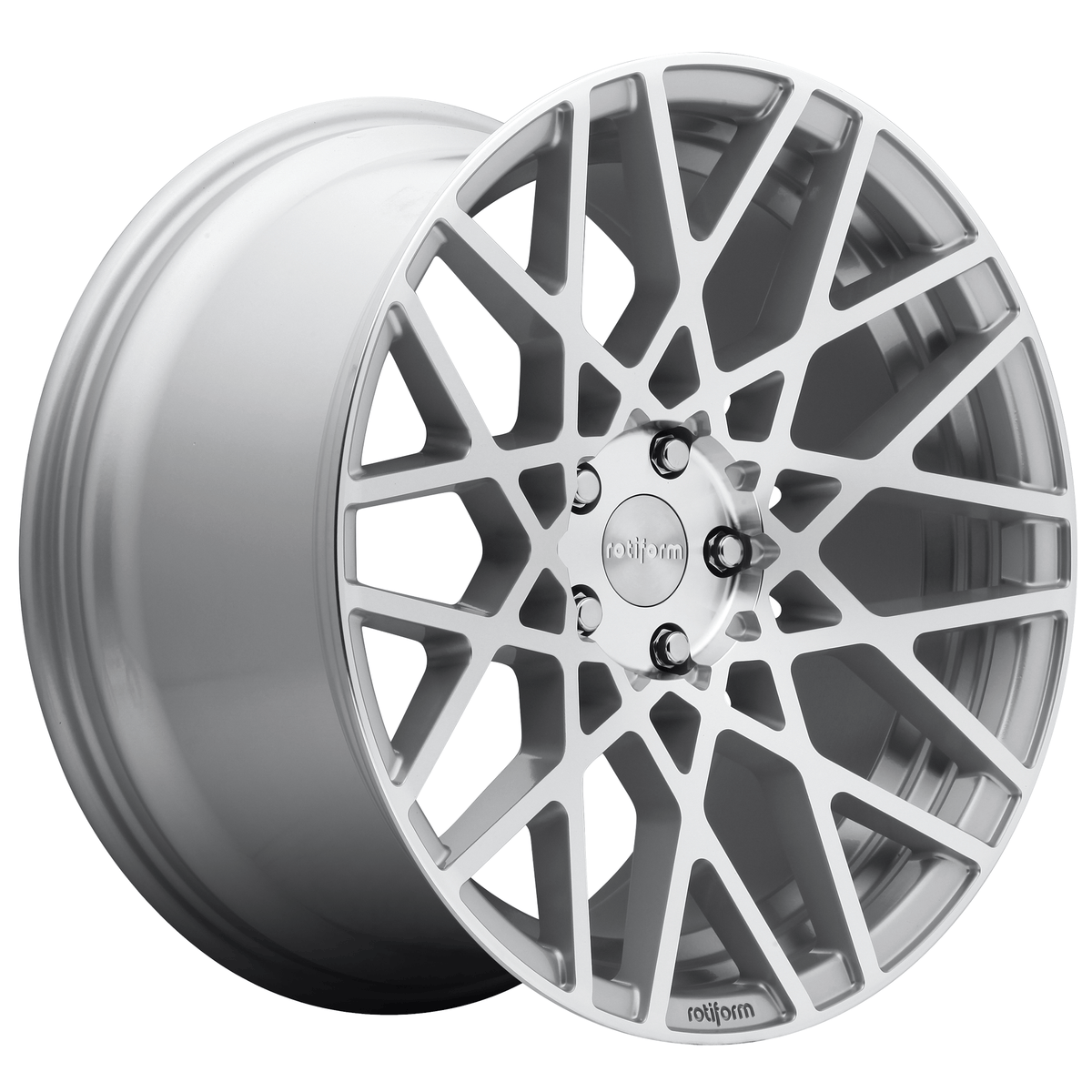 Rotiform R110 BLQ 19x8.5 Gloss Silver Machined 5x114.3 38mm