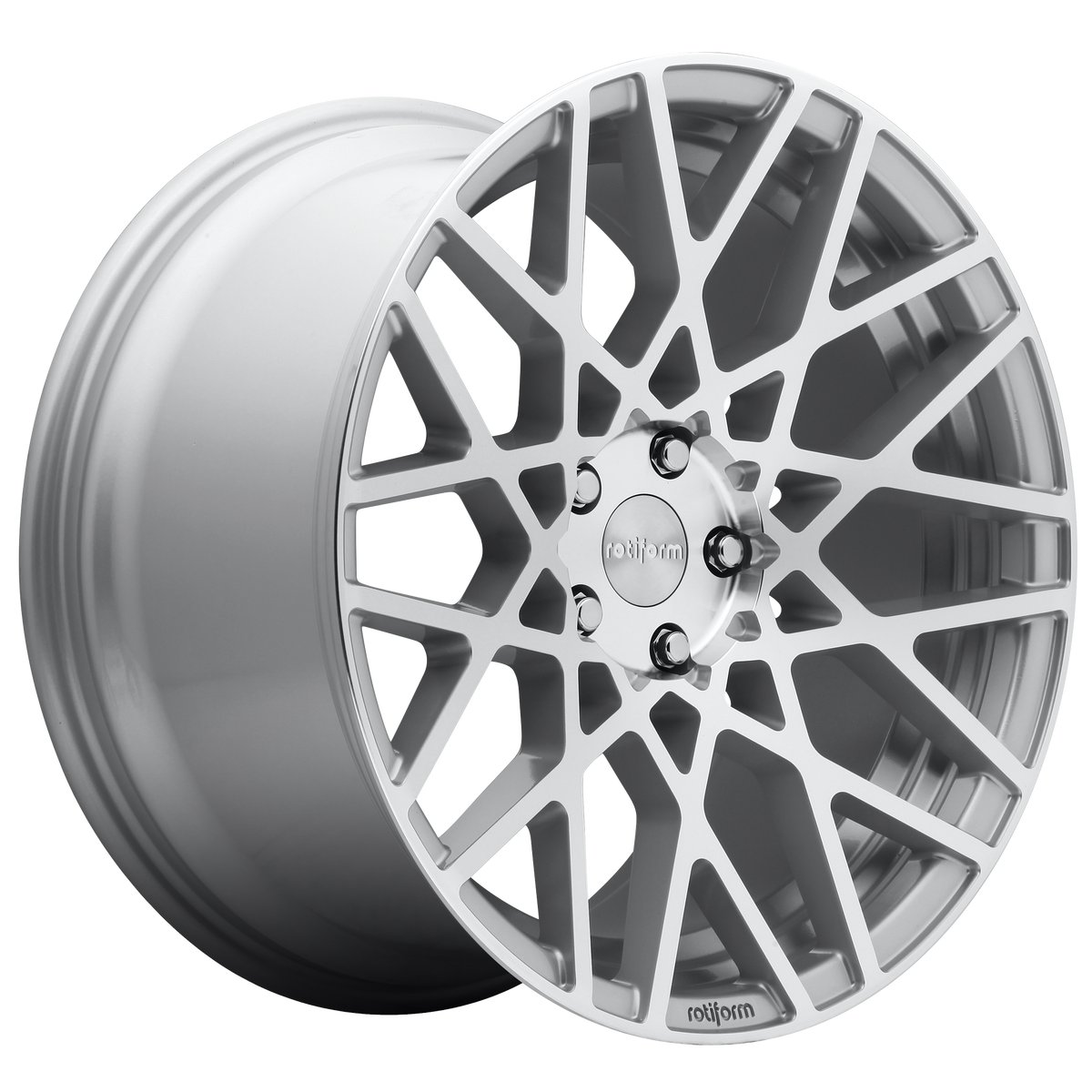 Rotiform R110 BLQ 18x8.5 Gloss Silver Machined 5x114.3 38mm
